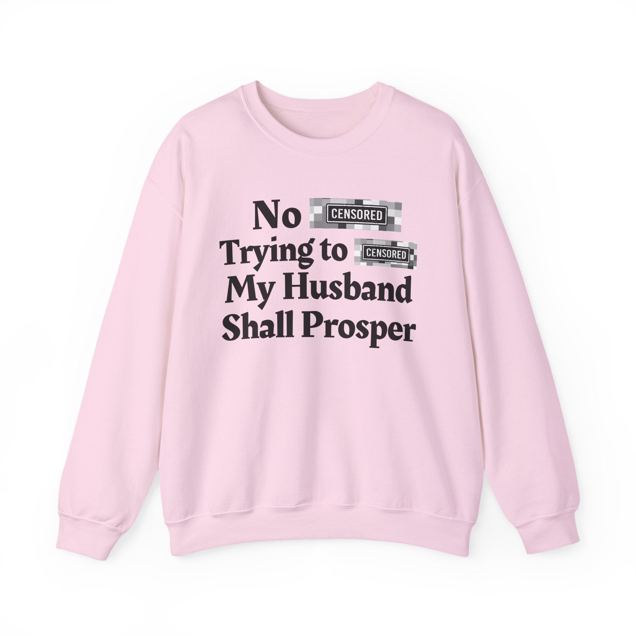 No Bitch Trying To Fuck My Husband Shall Prosper — Bold Christian Statement Sweatshirt