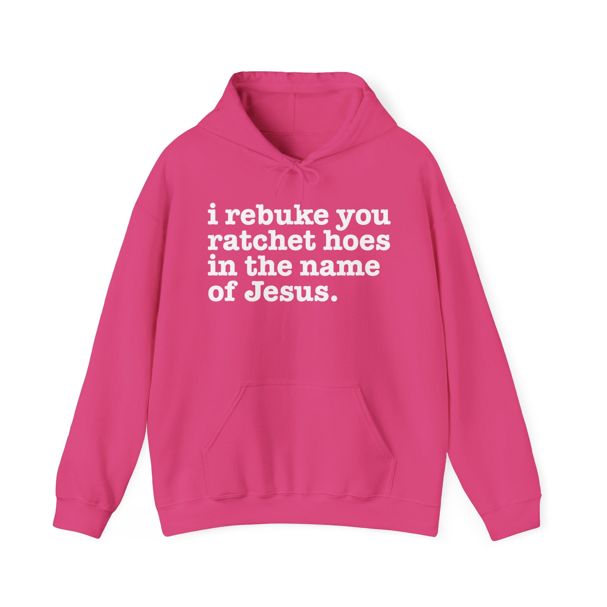 I Rebuke You Ratchet Hoes in the Name of Jesus — Humorous Religious Hoodie