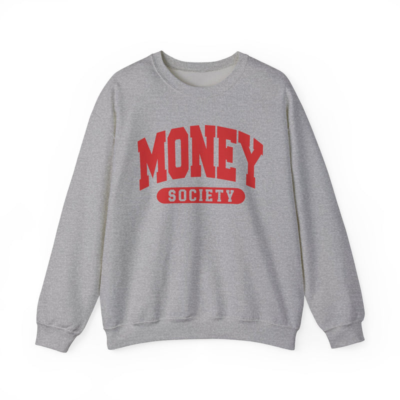 Money Society — Retro Collegiate Sweatshirt