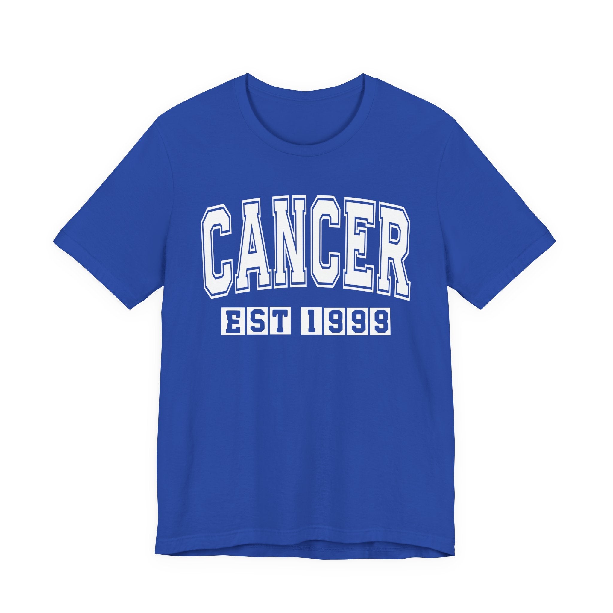 Cancer EST (YEAR) Personalization — Zodiac Birthday Tee Shirt