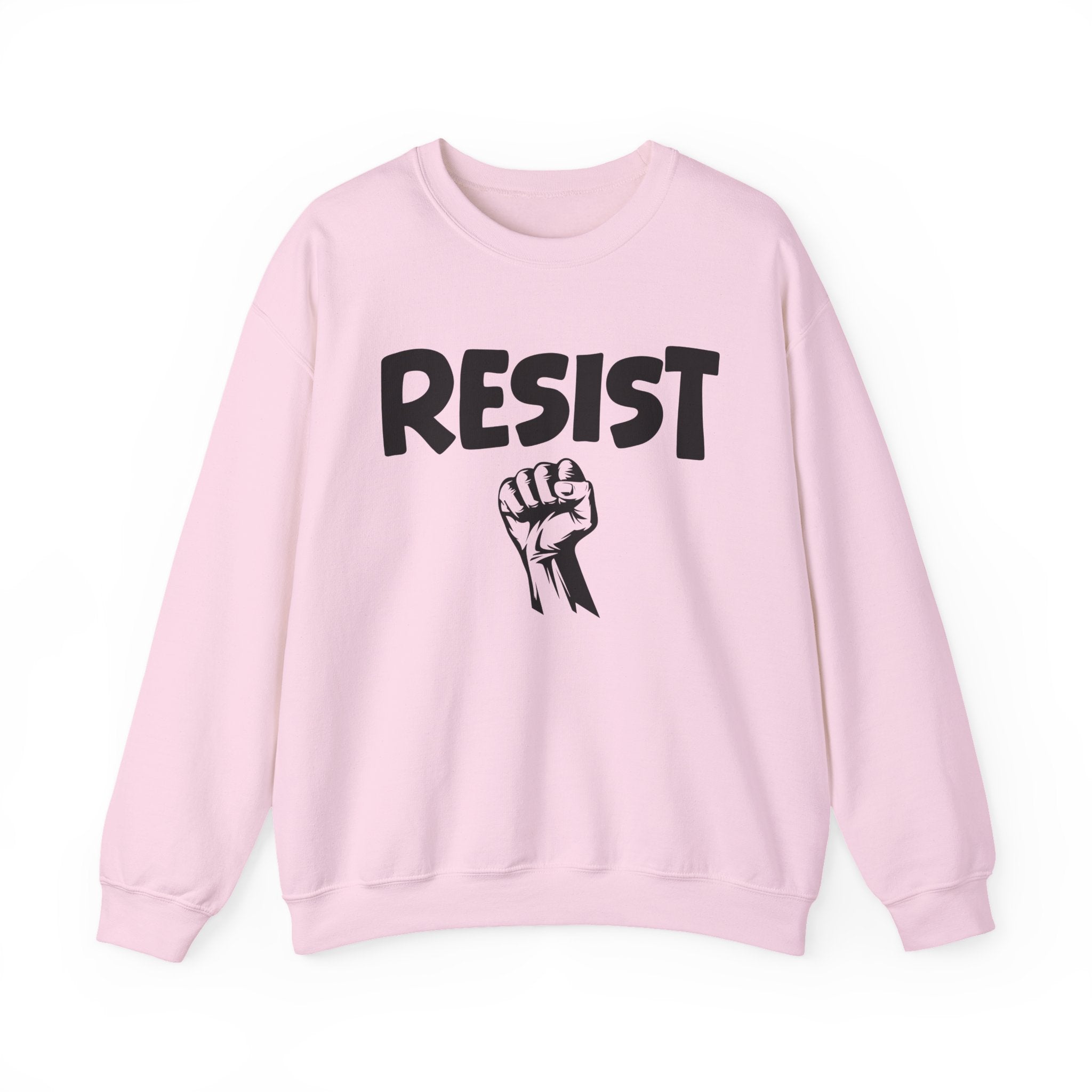 Resist - Crewneck Sweatshirt — Political Activism Fist Graphic