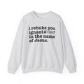 I rebuke you Ignant CENSORED [Bitches] in the name of Jesus - Provocative Christian Sweatshirt