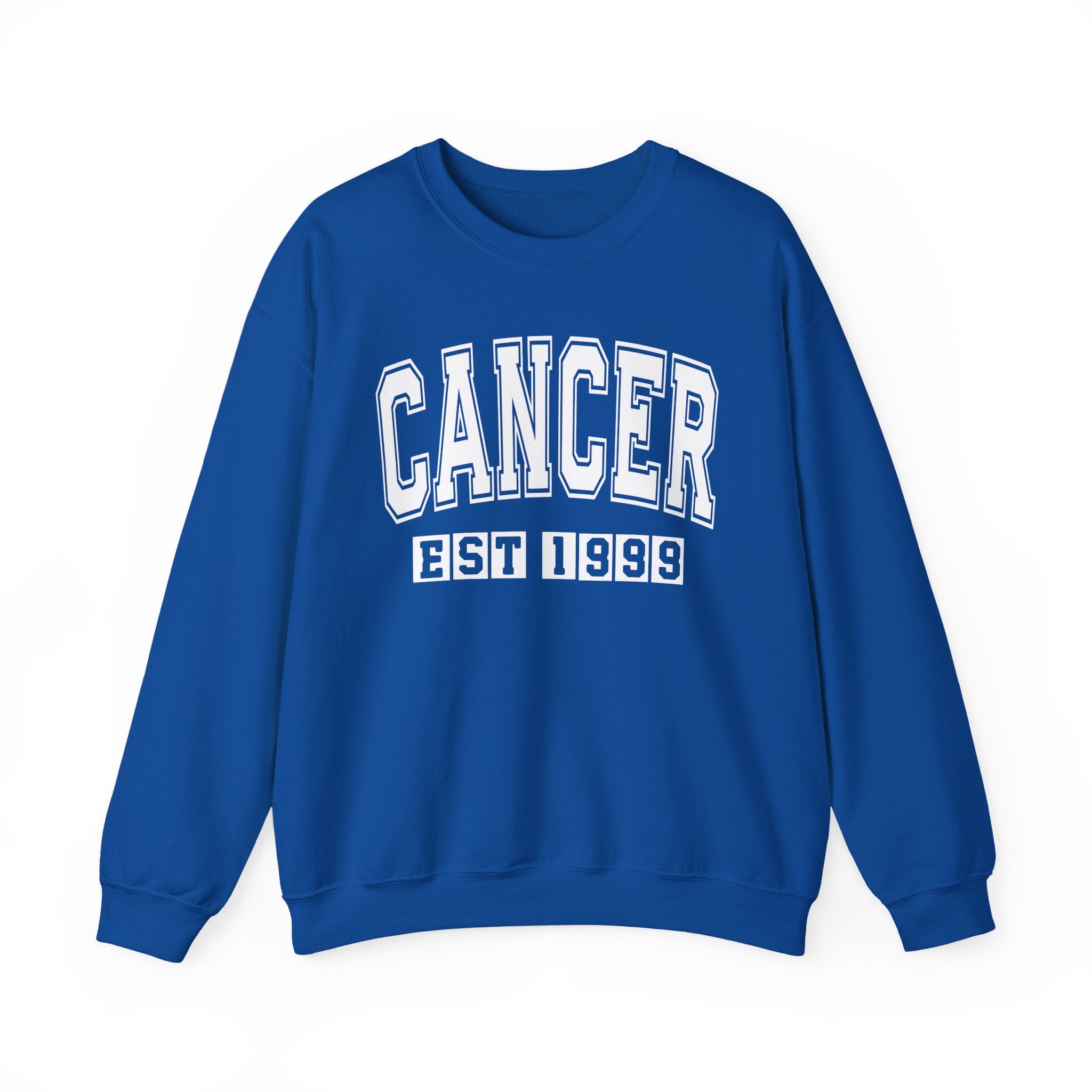 Cancer (EST YEAR) Personalization — Zodiac Graphic Sweatshirt