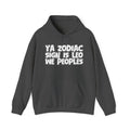 Ya Zodiac Sign Is Leo We Peoples - Fun Astrology Hoodie Gift