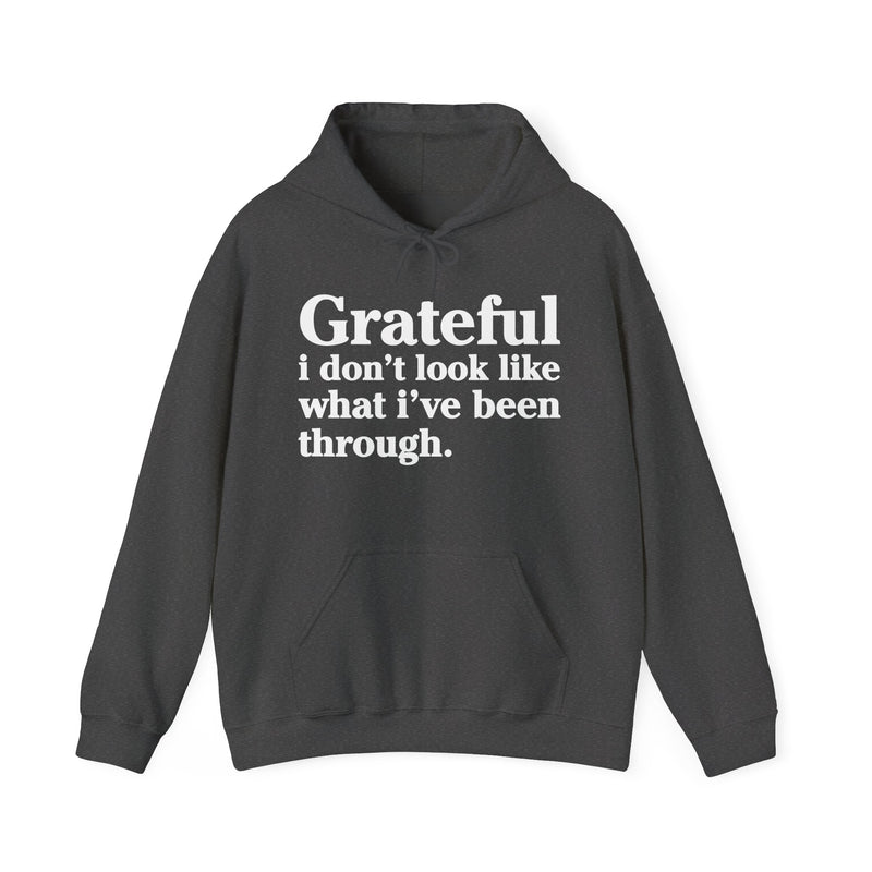 Grateful I Don't Look Like What I Been Through – Inspirational Christian Prayer Hoodie
