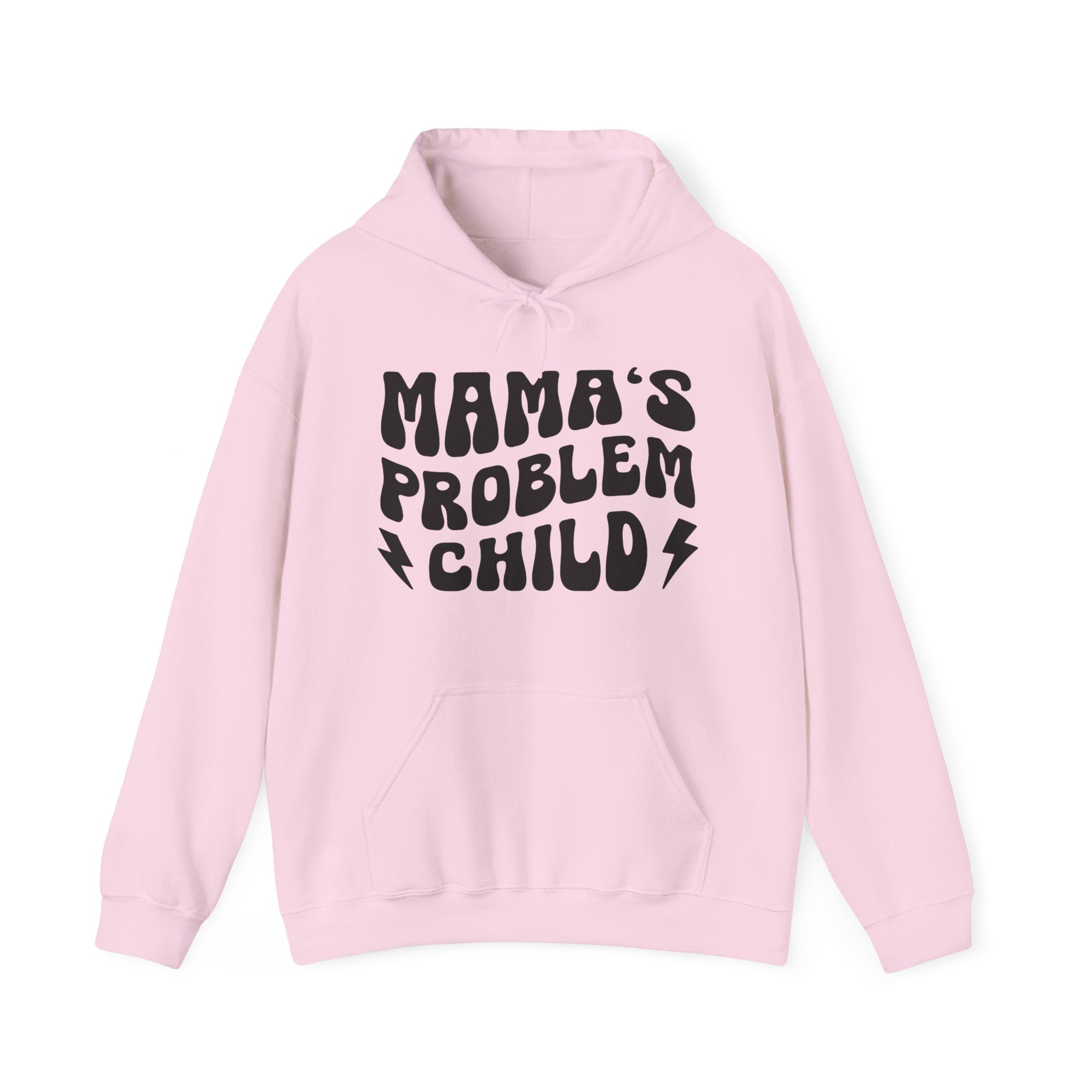 Mama's Problem Child Hoodie (wavy solid print)