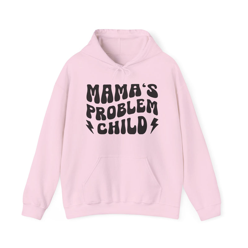 Mama's Problem Child Hoodie (wavy solid print)