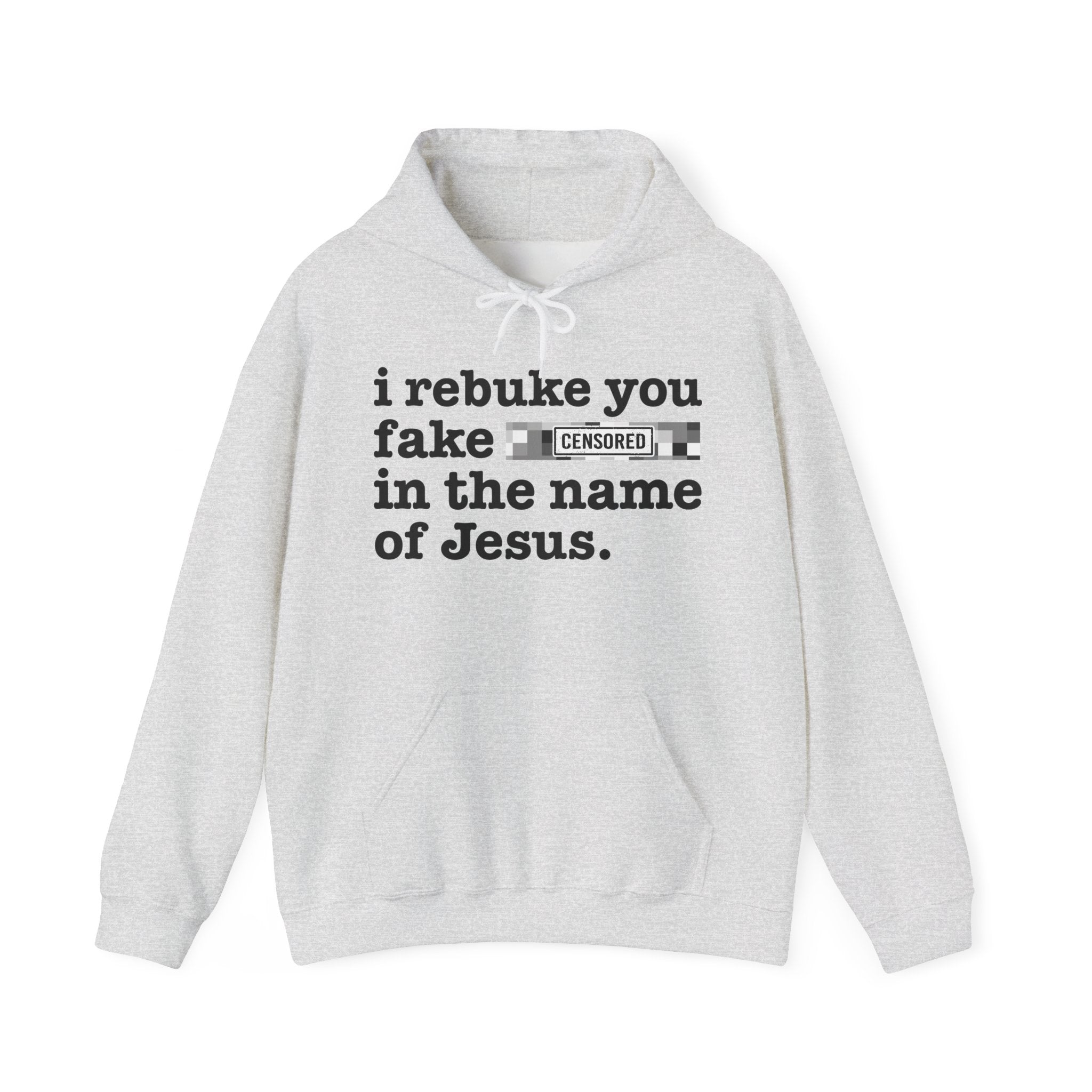 I rebuke you Fake Bitches in the name of Jesus — Sarcastic Christian Hoodie