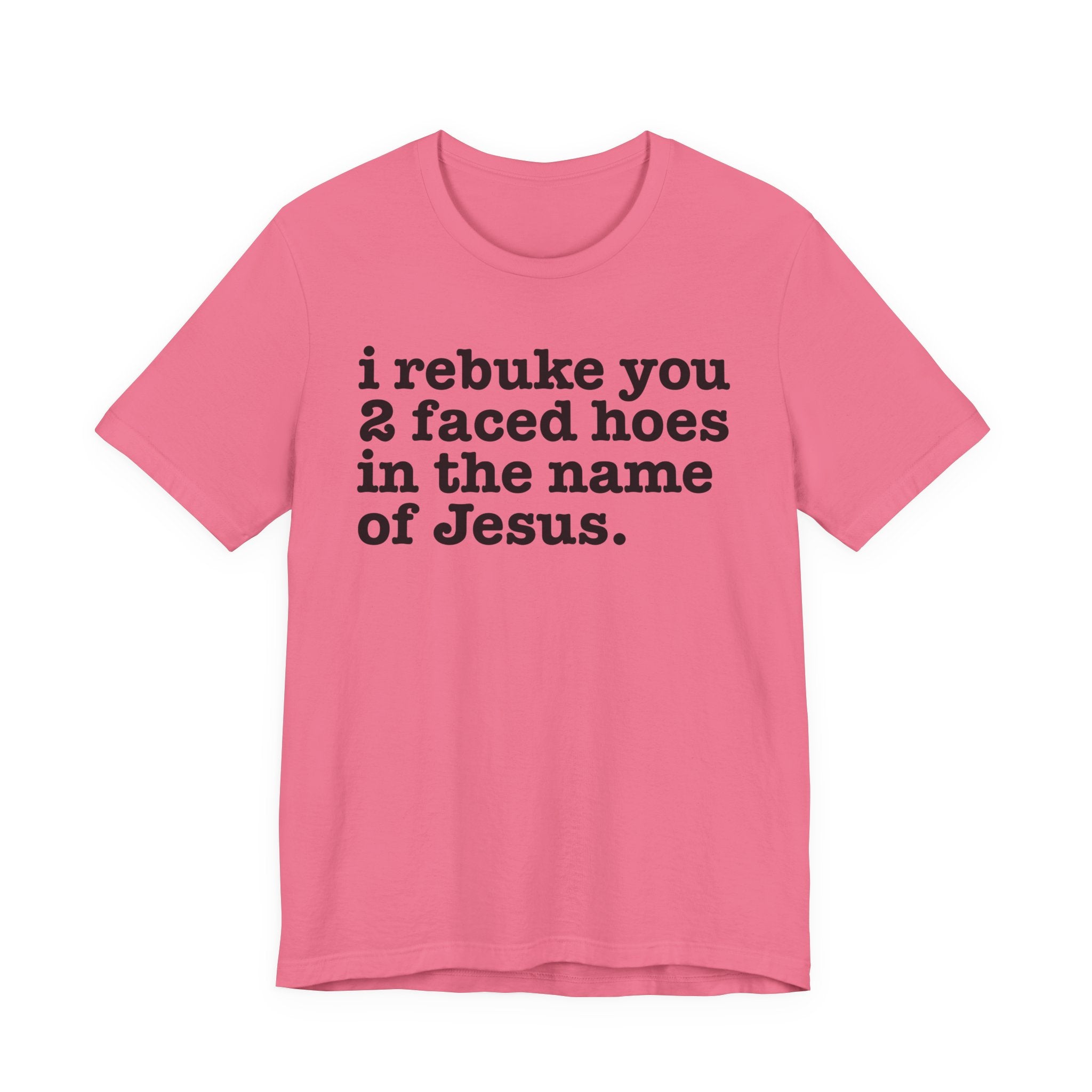 I Rebuke You 2 Faced Hoes in the Name of Jesus — Christian Humor T-Shirt