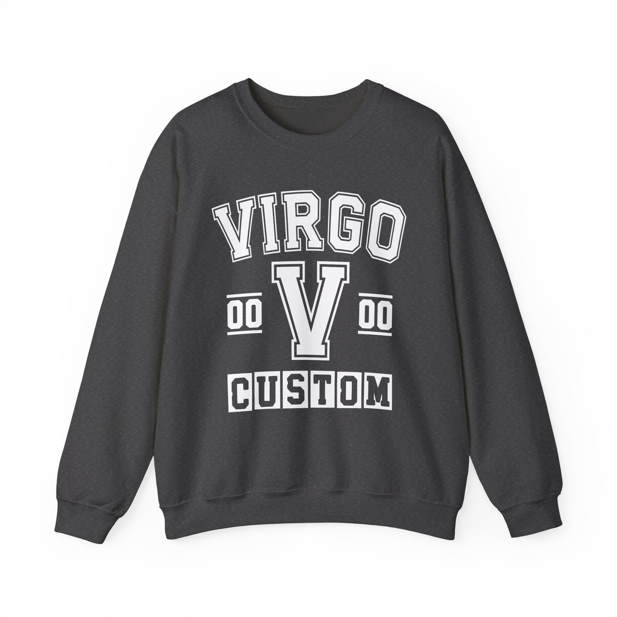Custom Virgo Varsity Sweatshirt - Customize Birthday Day/Month/Year - Customize Gemini Season/Nation