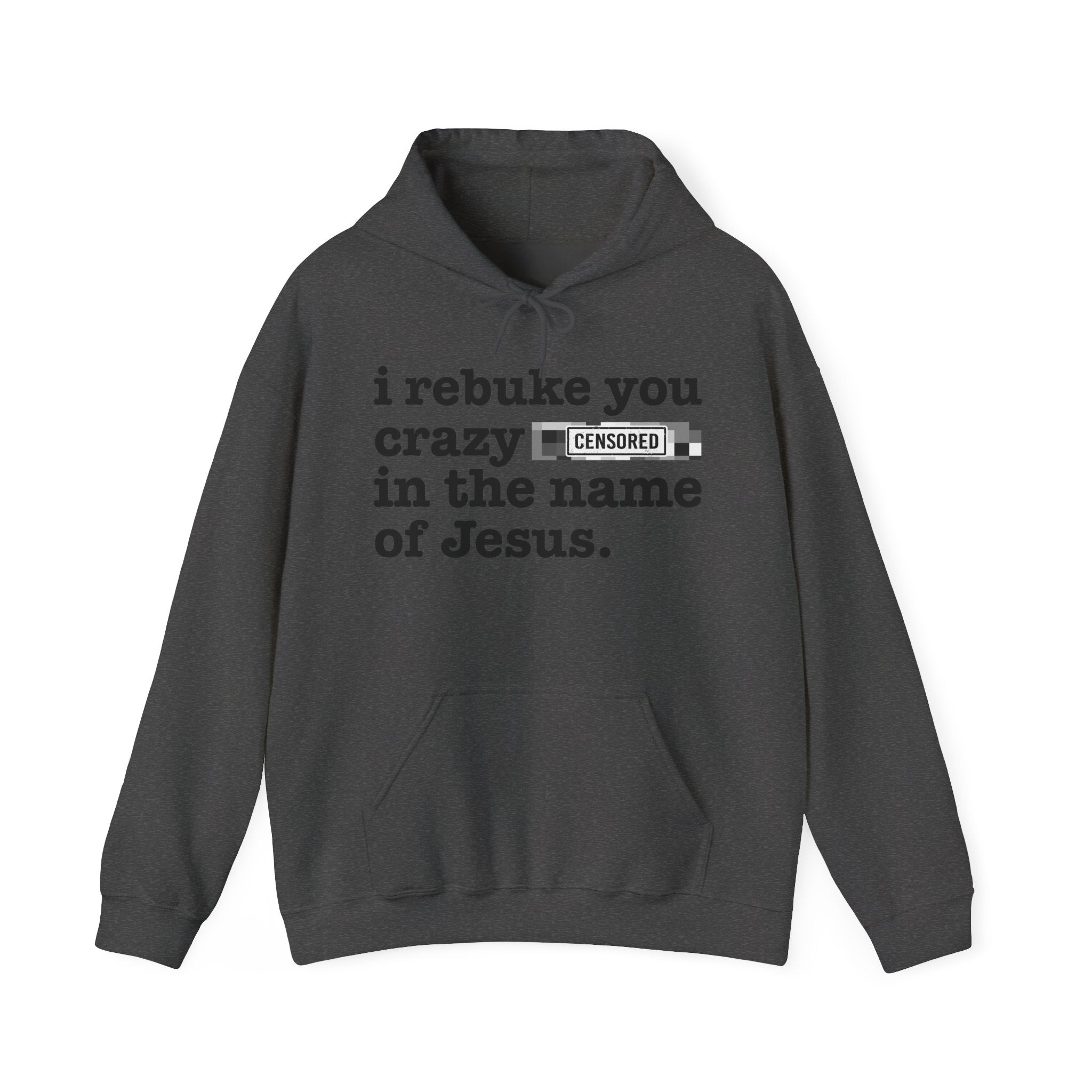 I rebuke you Crazy Bitches in the name of Jesus - Sarcastic Christian Hoodie