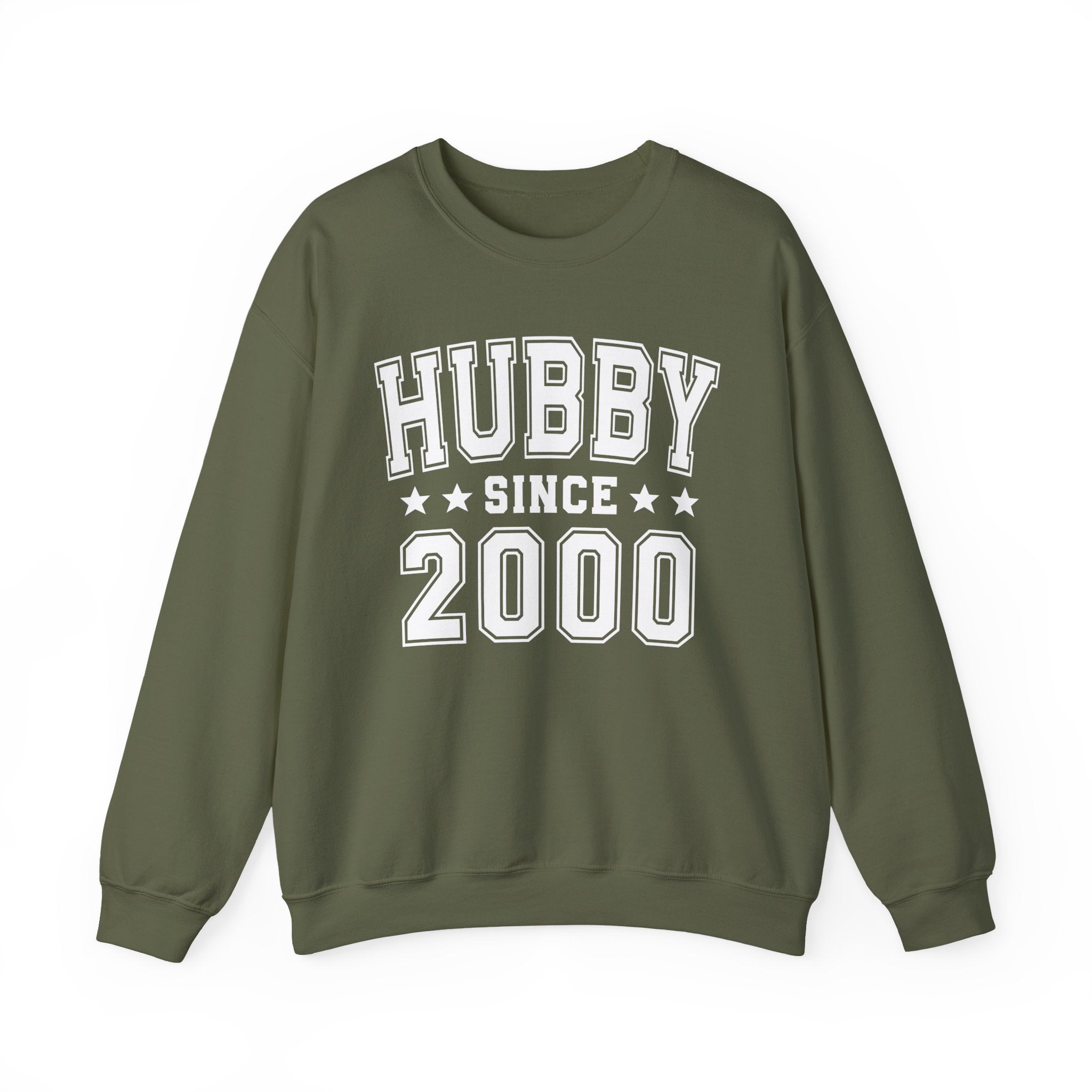 Hubby Since (Personalized Date) —  Husband/Married Couples Sweatshirt, Wedding & Anniversary Gift