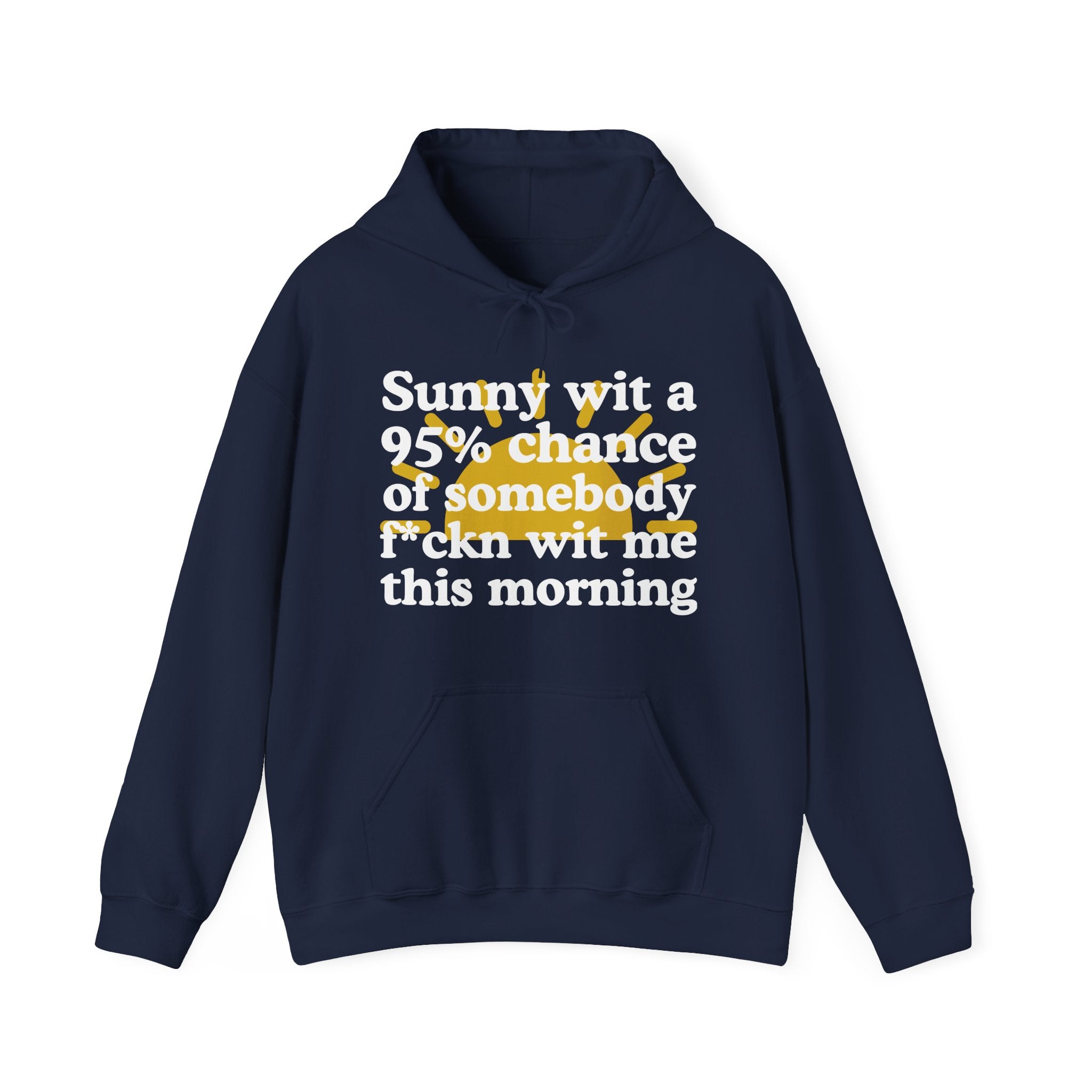 Sunny wit a 95% chance of Somebody Pissin' Fuckn Wit Me this Morning —  Funny Weather Forecast Hoodie