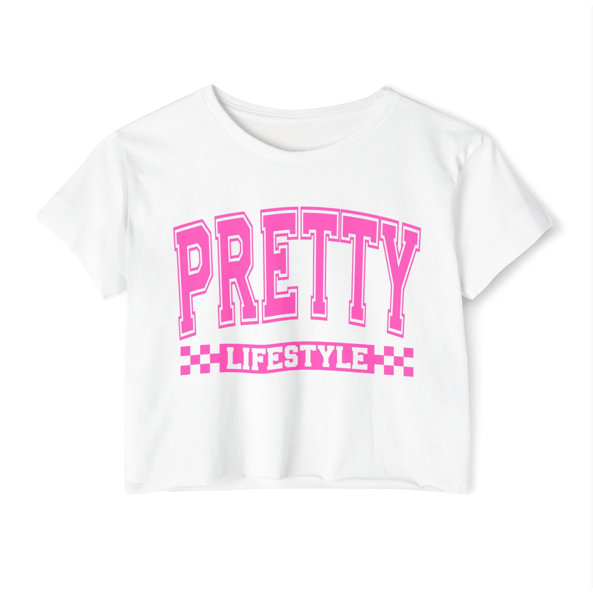 Pretty Lifestyle Crop Top — Women's Festival Graphic Tee