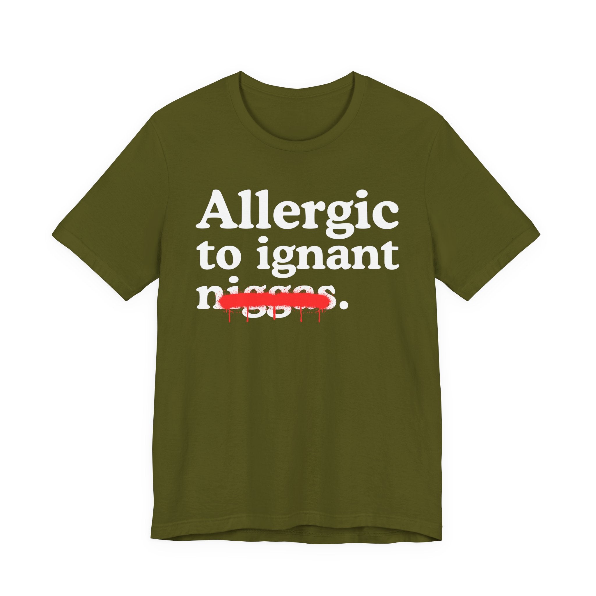 Allergic To Ignant Niggas — Funny Reaction T-Shirt