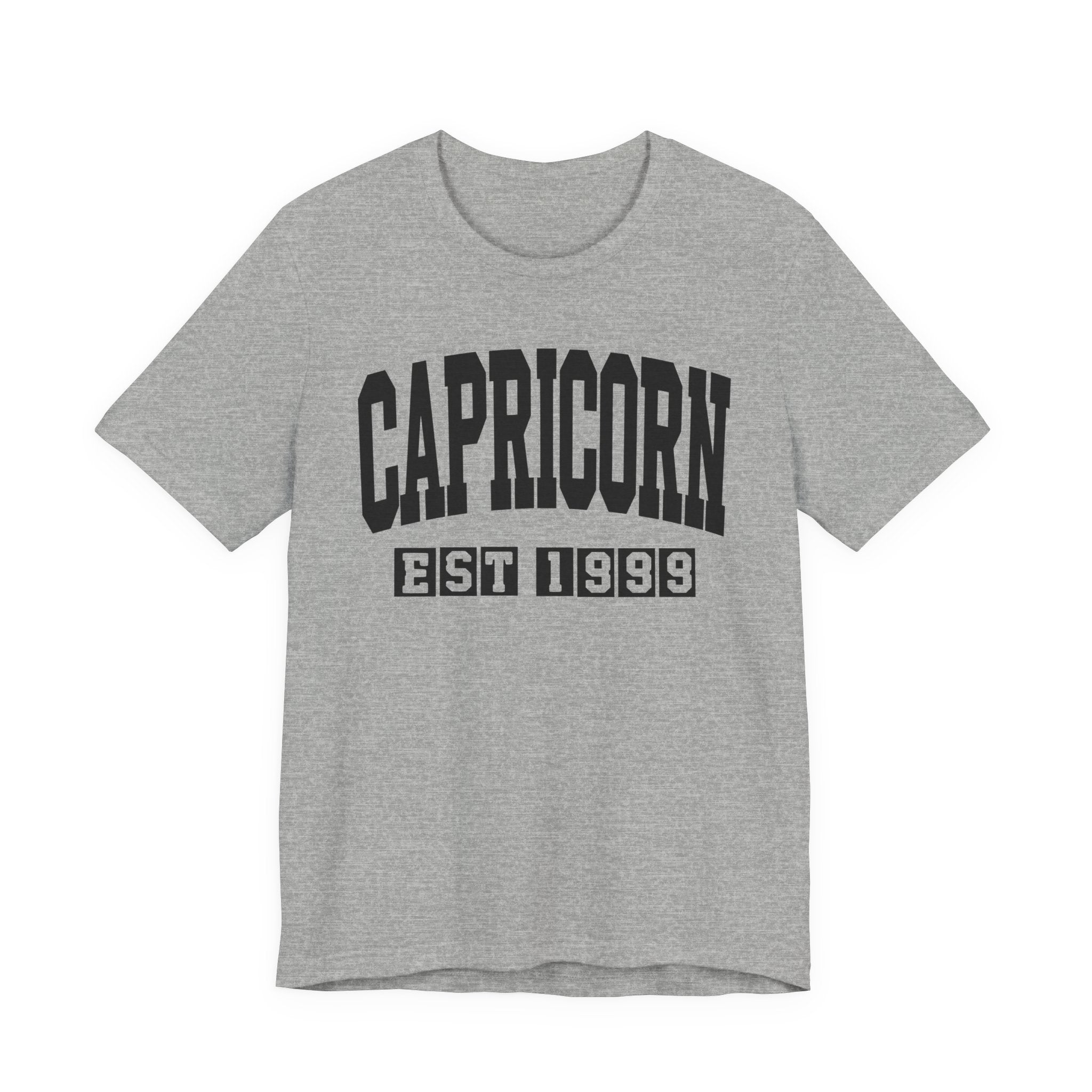 Capricorn EST (YEAR) Personalization — Zodiac Birthday Tee Shirt