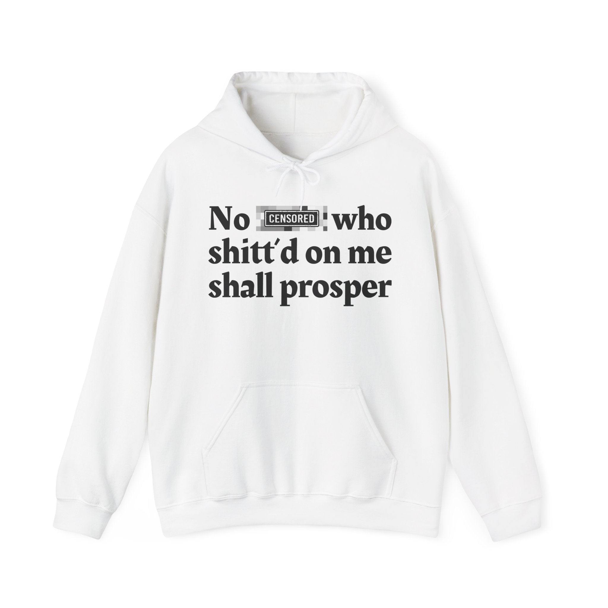 No Bitch Who Shitt'd On Me Shall Prosper — Bold Christian Statement Hoodie