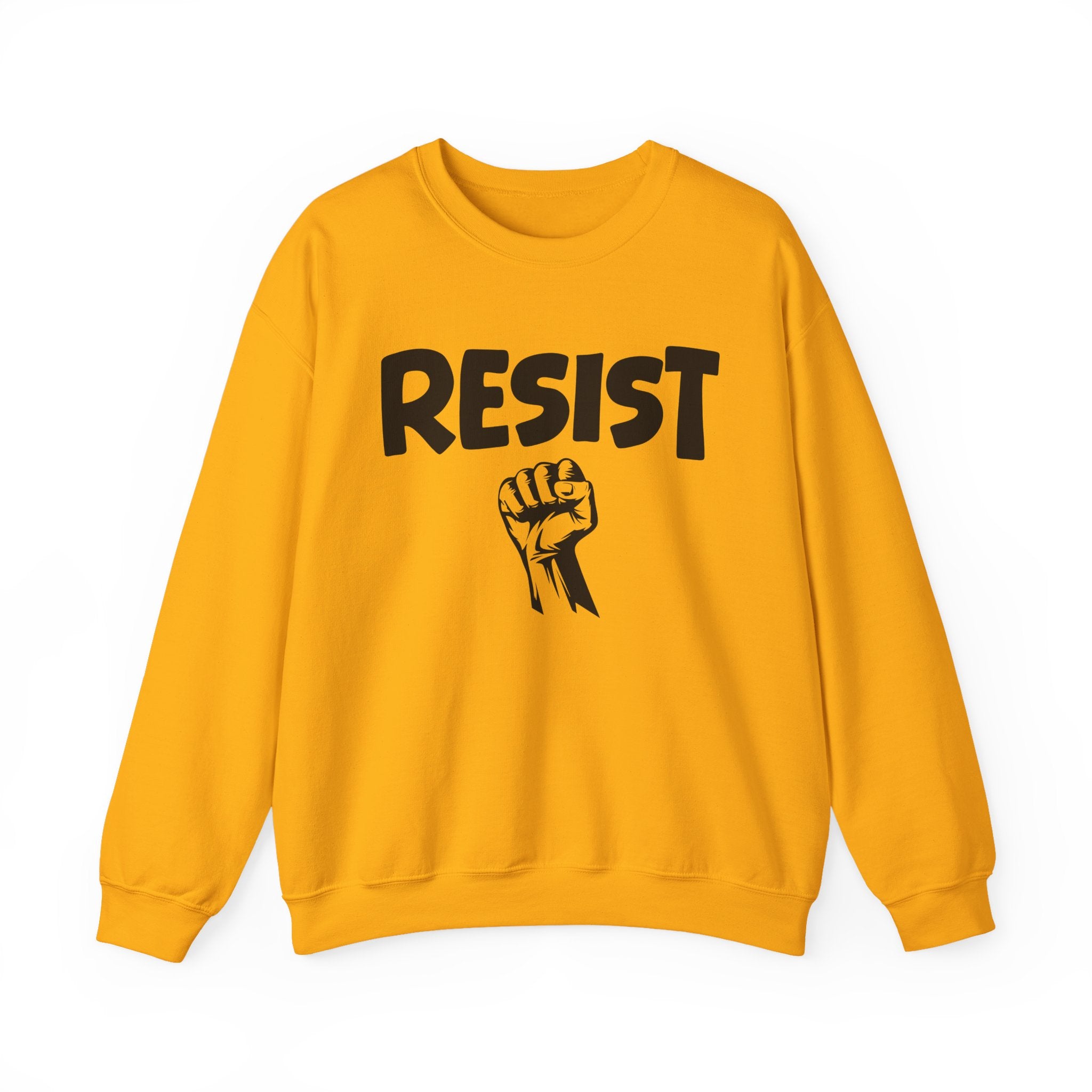 Resist - Crewneck Sweatshirt — Political Activism Fist Graphic