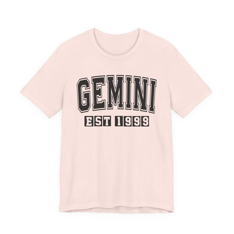Gemini EST (YEAR) Personalization — Zodiac Birthday T-Shirt