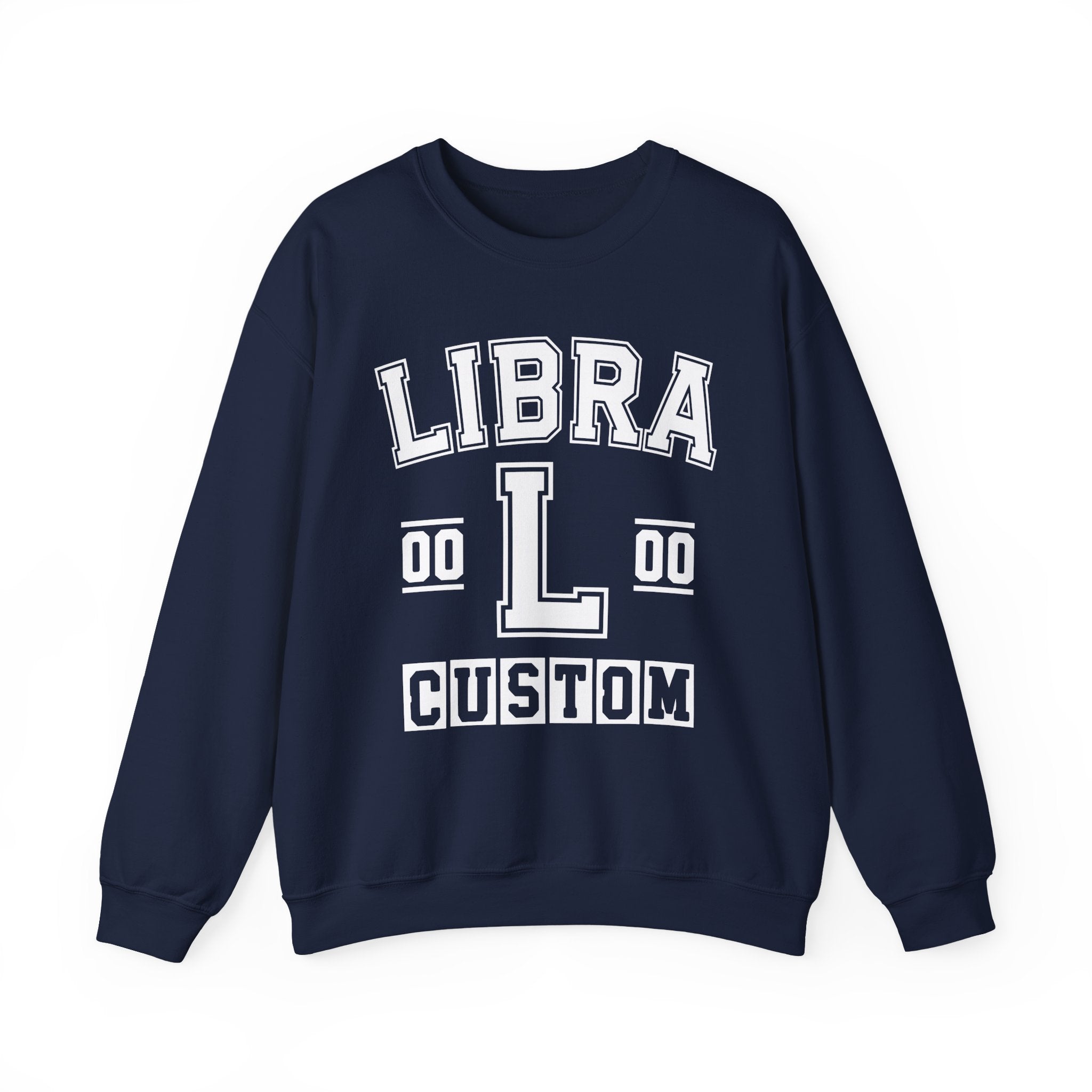 Custom Libra Varsity Sweatshirt - Customize Birthday Day/Month/Year - Customize Gemini Season/Nation