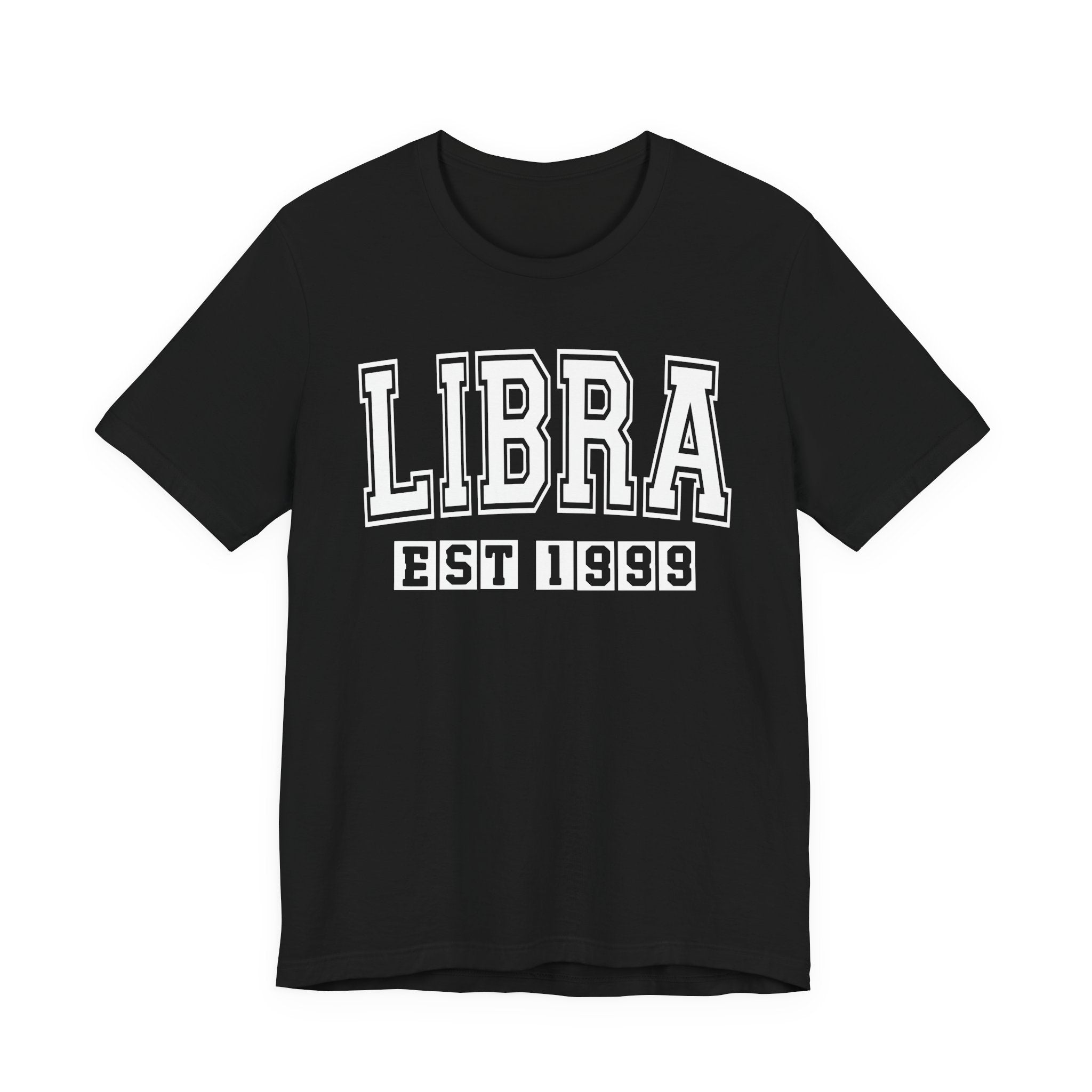 Libra EST (YEAR) Personalization — Zodiac Birthday Tee Shirt