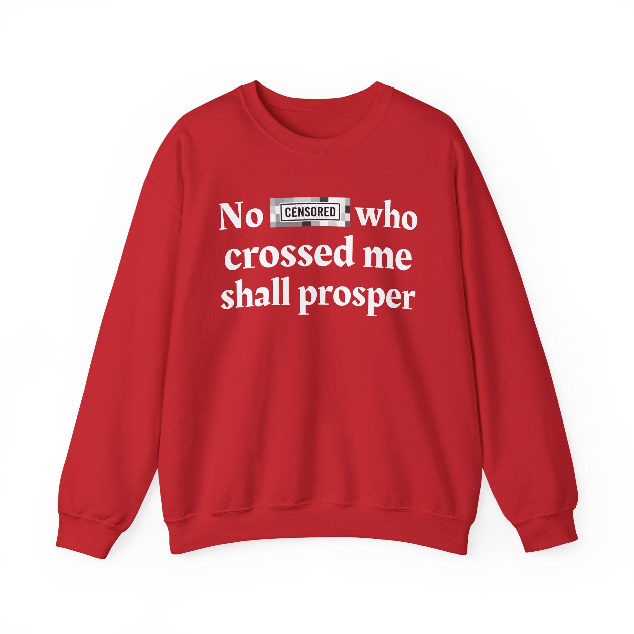 No Bitch Who Crossed Me Shall Prosper — Bold Christian Statement Sweatshirt