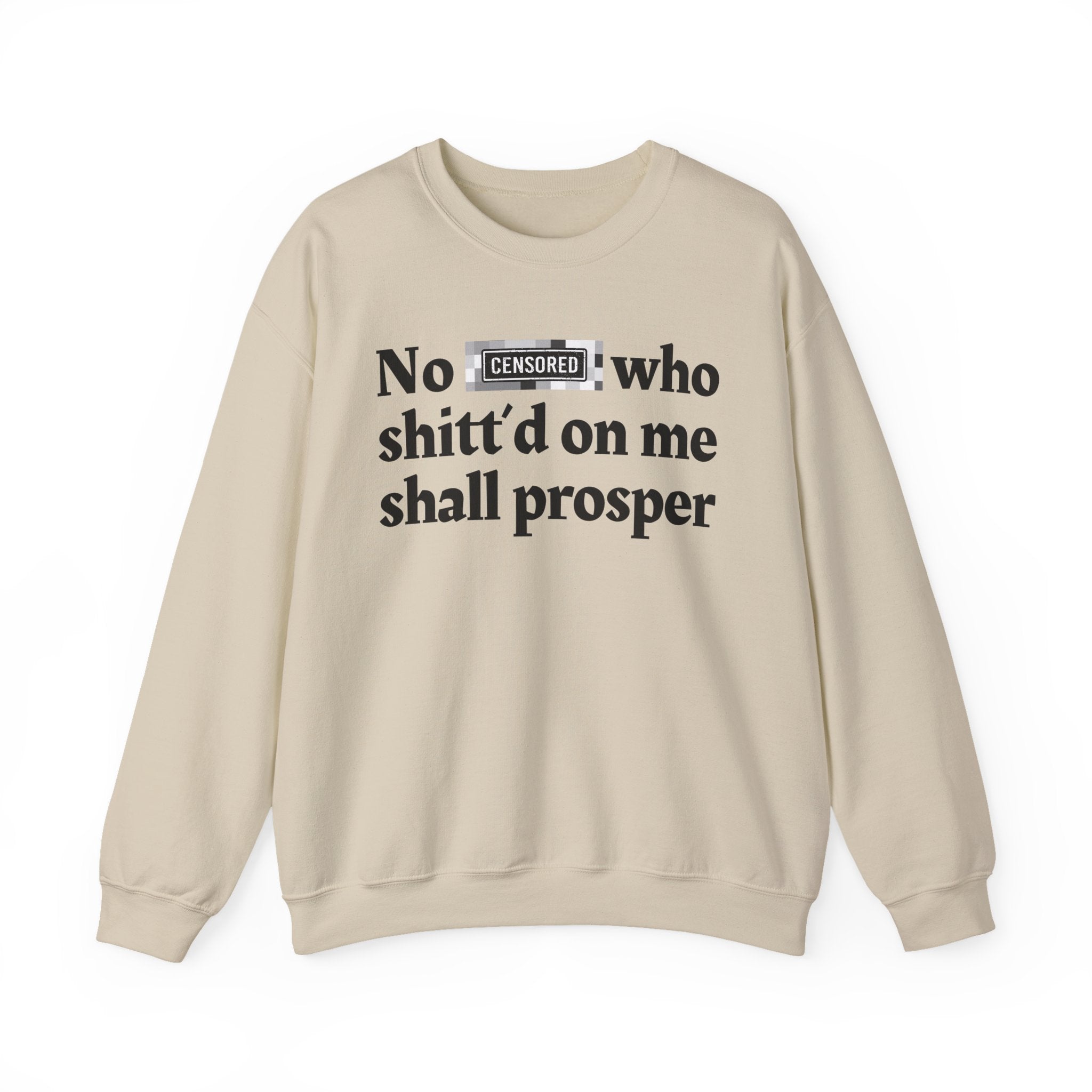 No Bitch Who Shitt'd On Me Shall Prosper — Bold Christian Statement Sweatshirt