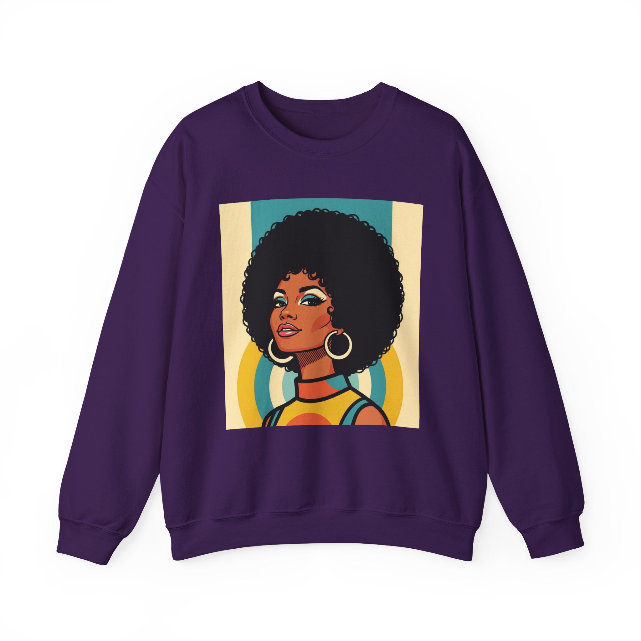 Beautiful Black Woman Portrait - African American Pride Sweatshirt