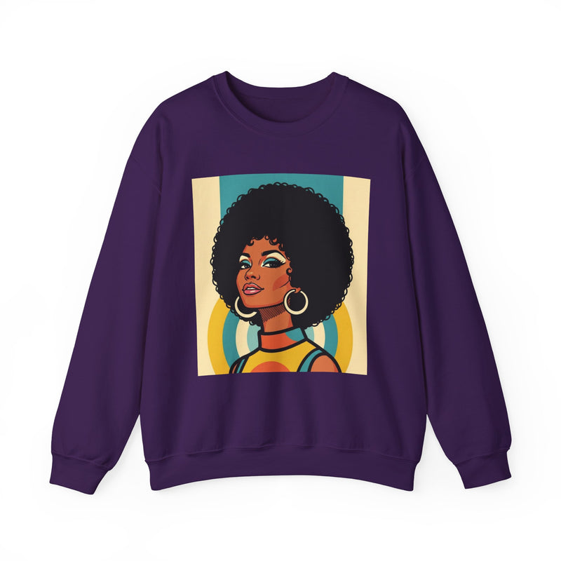 Beautiful Black Woman Portrait — African American Pride Sweatshirt