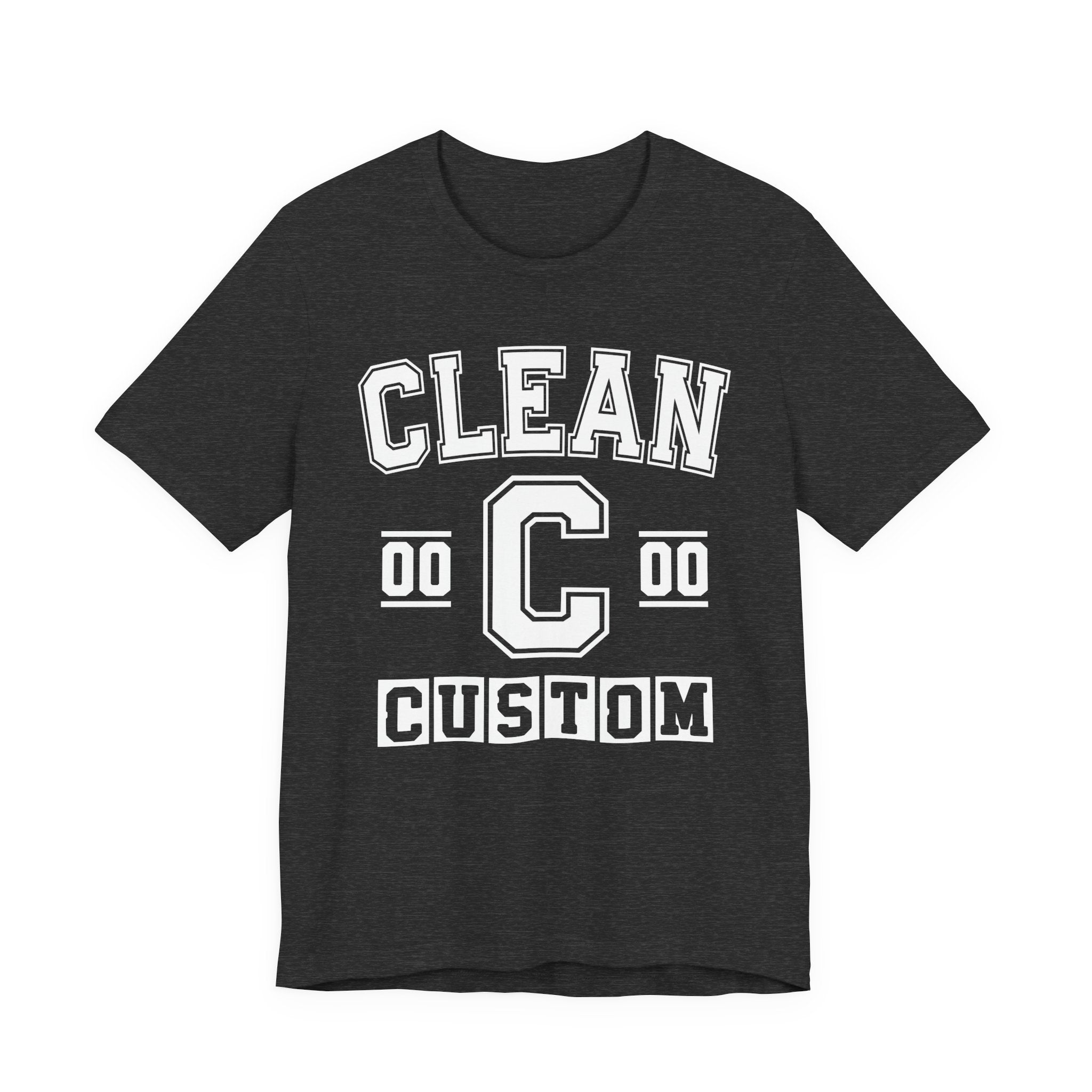 Custom Clean Varsity Tee Shirt — Customize Birthday Day/Month/Year - Customize Season/nation/Society