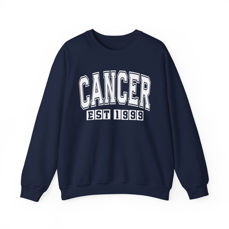 Cancer (EST YEAR) Personalization — Zodiac Graphic Sweatshirt