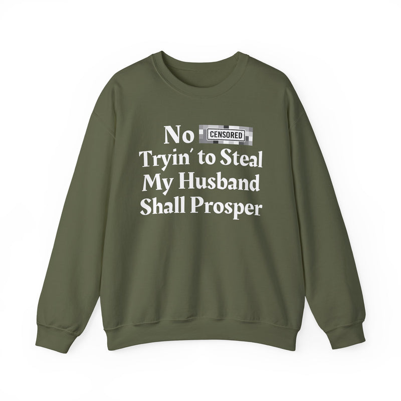 No Bitch Trying To Steal My Husband Shall Prosper — Sweatshirt