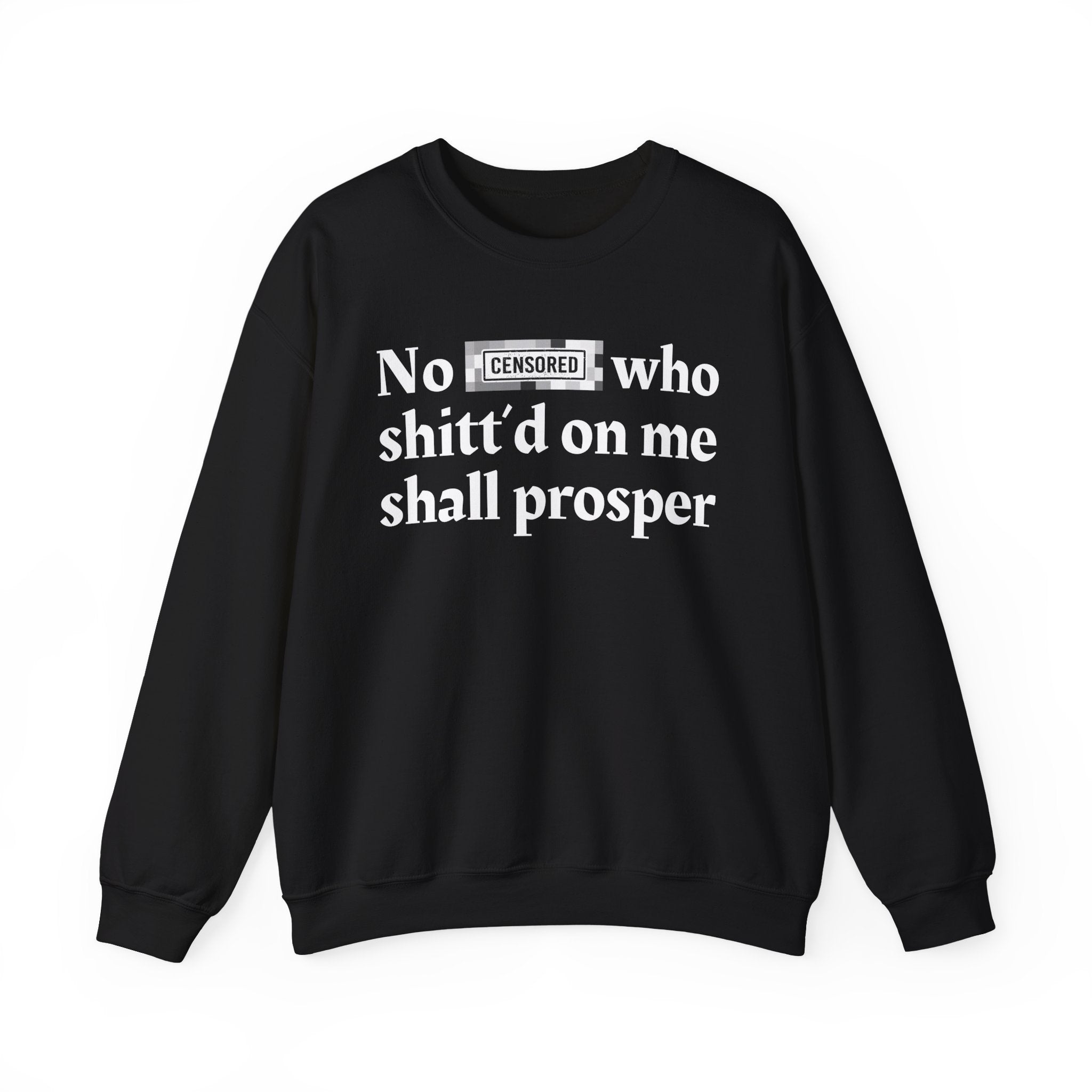 No Bitch Who Shitt'd On Me Shall Prosper — Bold Christian Statement Sweatshirt