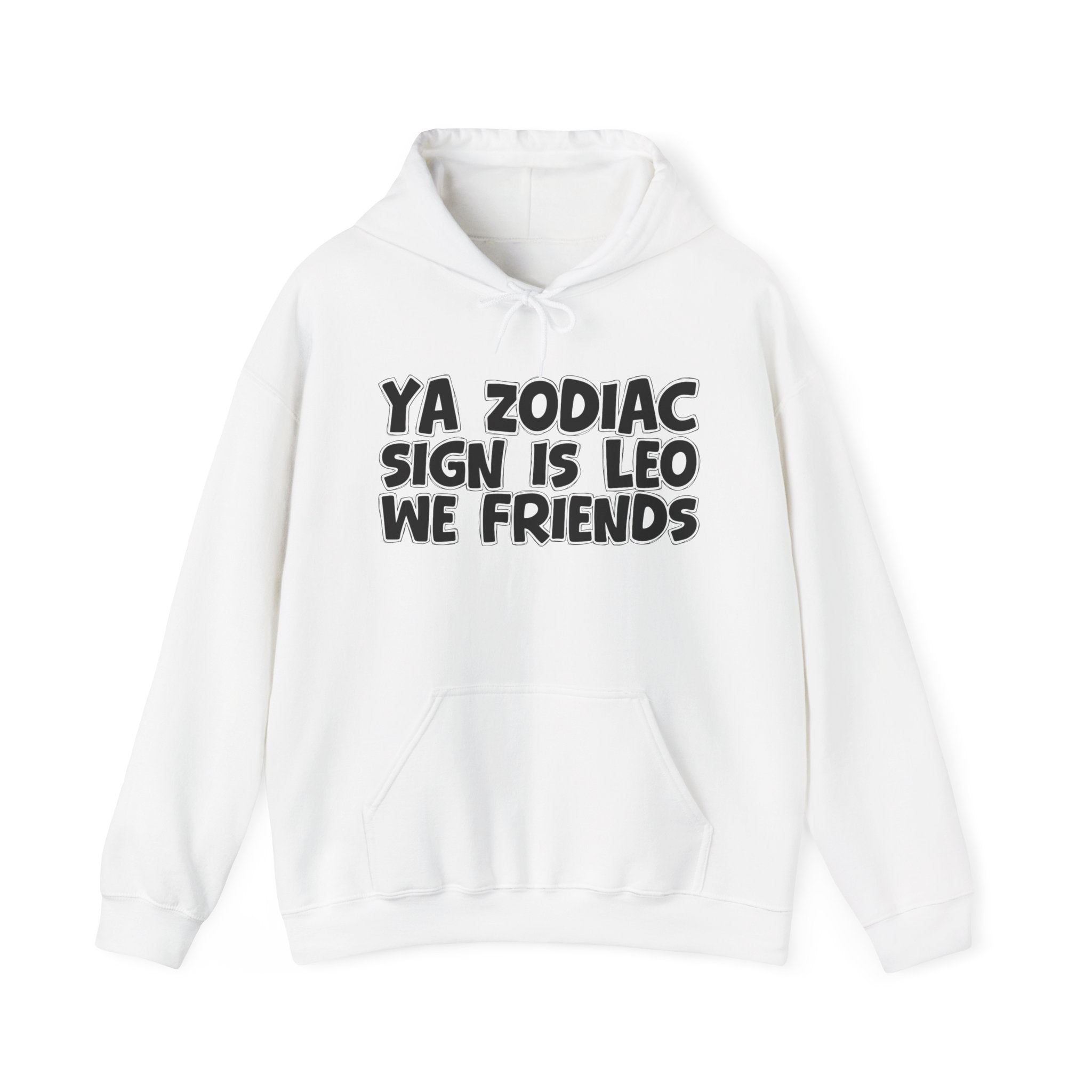 Ya Zodiac Sign Is Leo We Friends - Fun Astrology Hoodie Gift