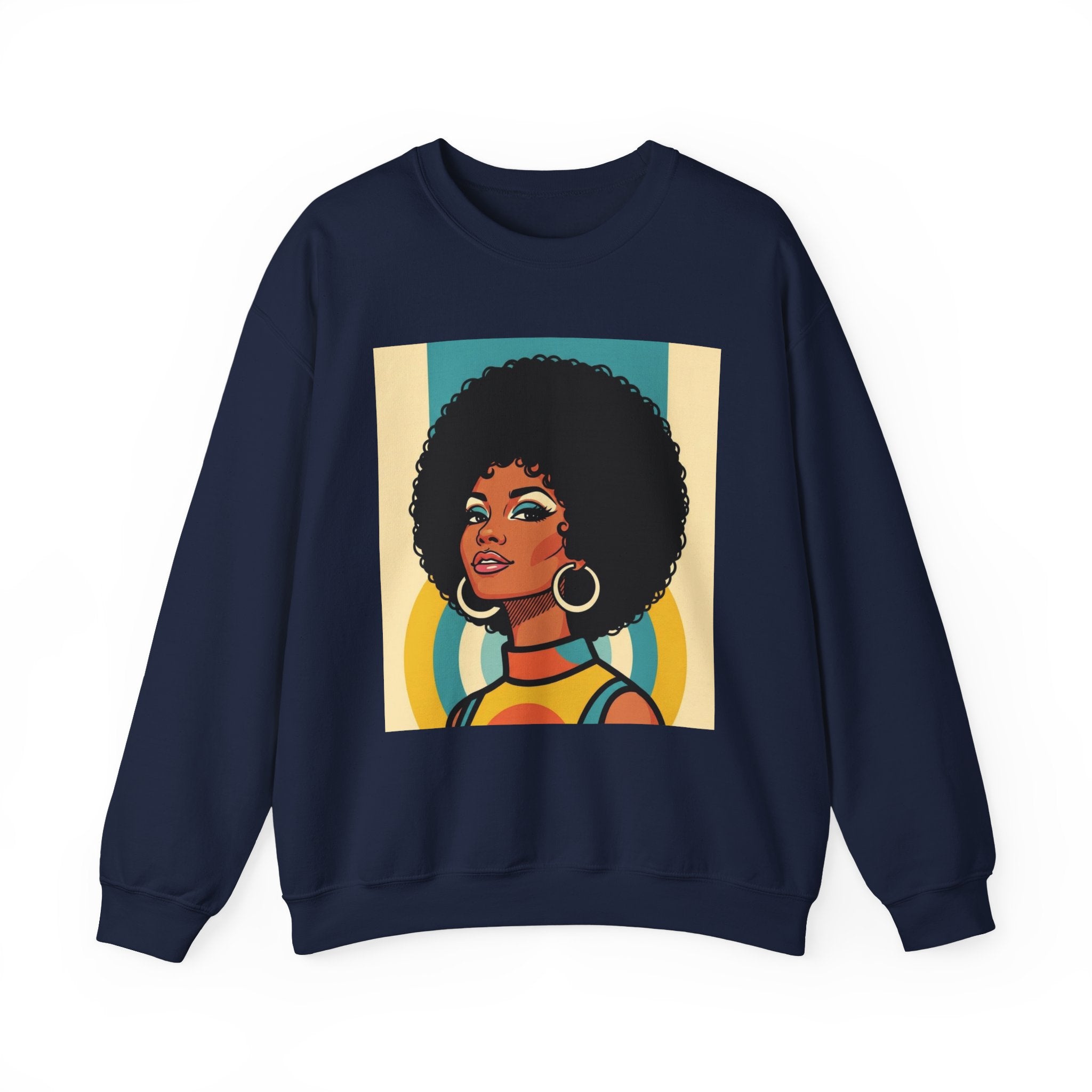 Beautiful Black Woman Portrait - African American Pride Sweatshirt