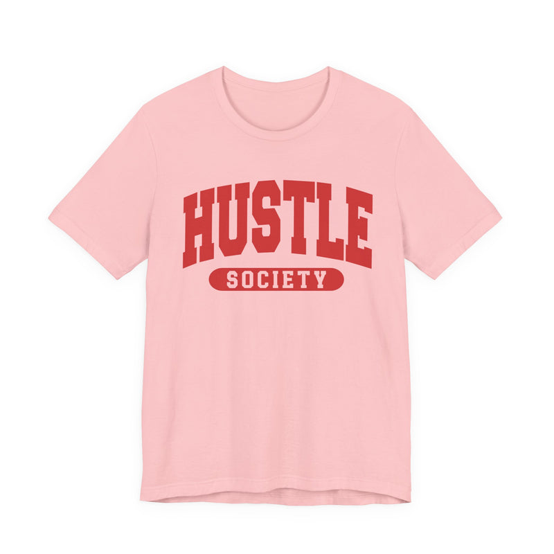 Hustle Society — Retro Collegiate T-Shirt