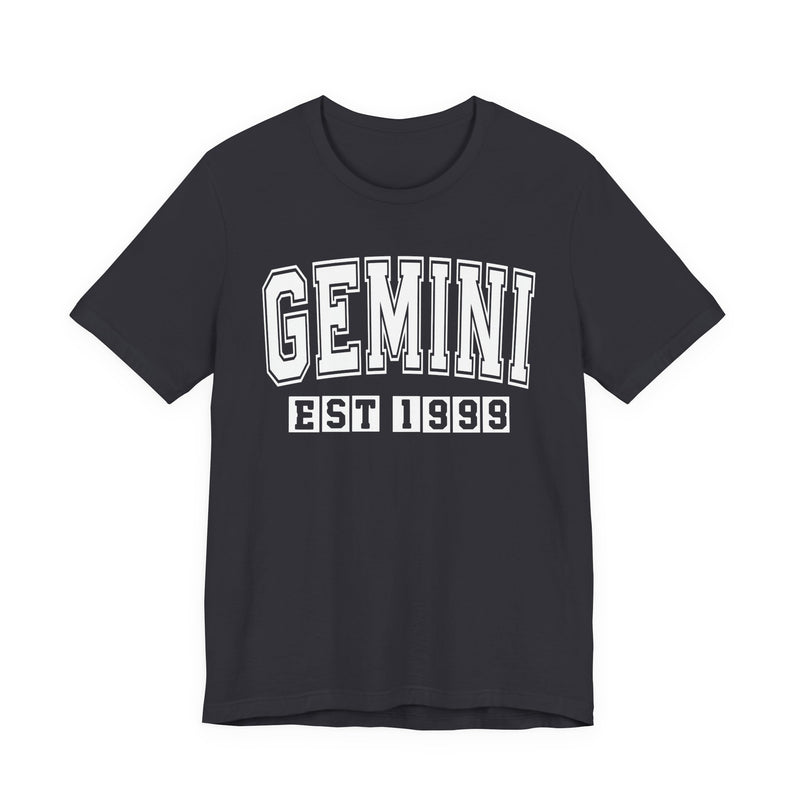 Gemini EST (YEAR) Personalization — Zodiac Birthday T-Shirt