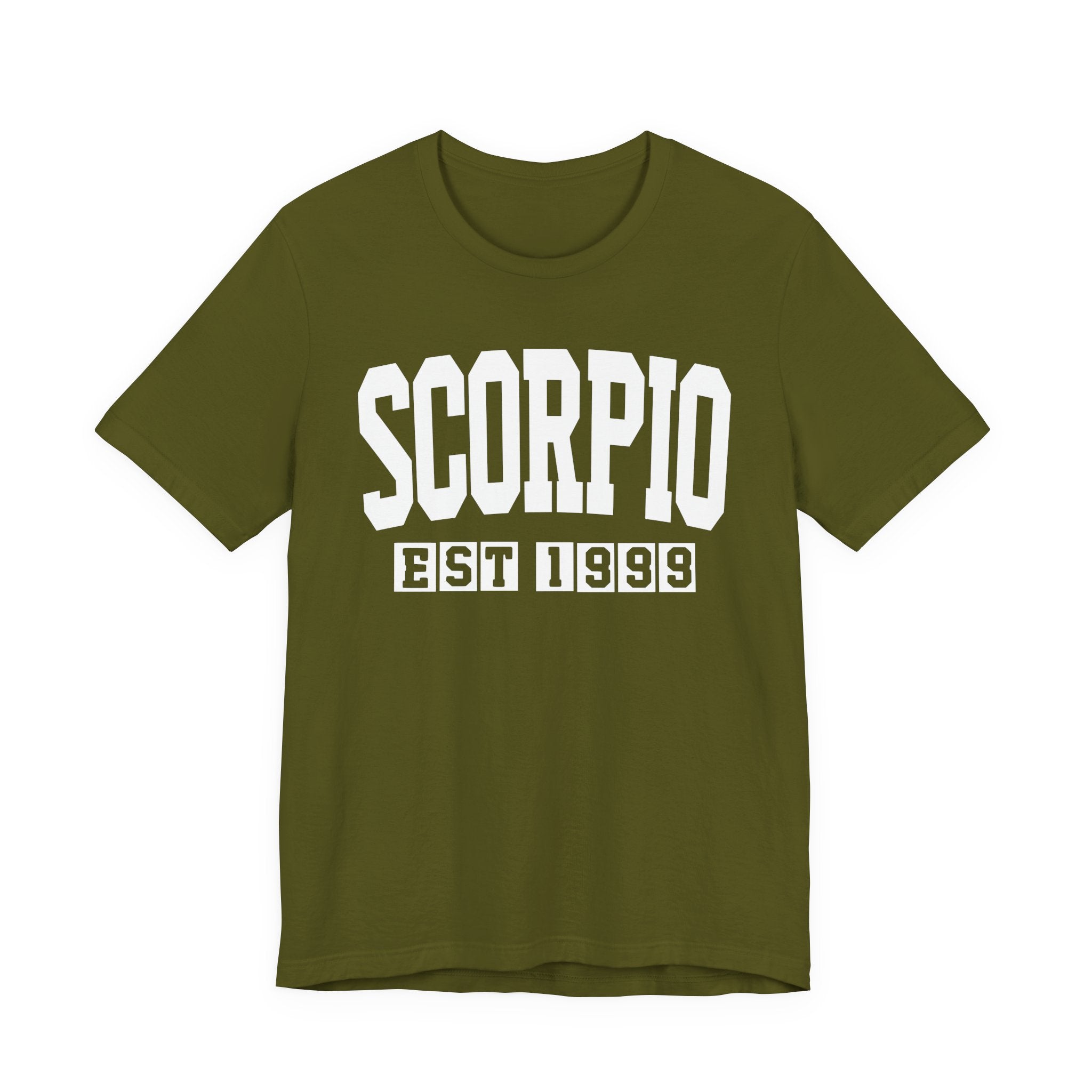 Scorpio EST (YEAR) Personalization — Zodiac Birthday Tee Shirt