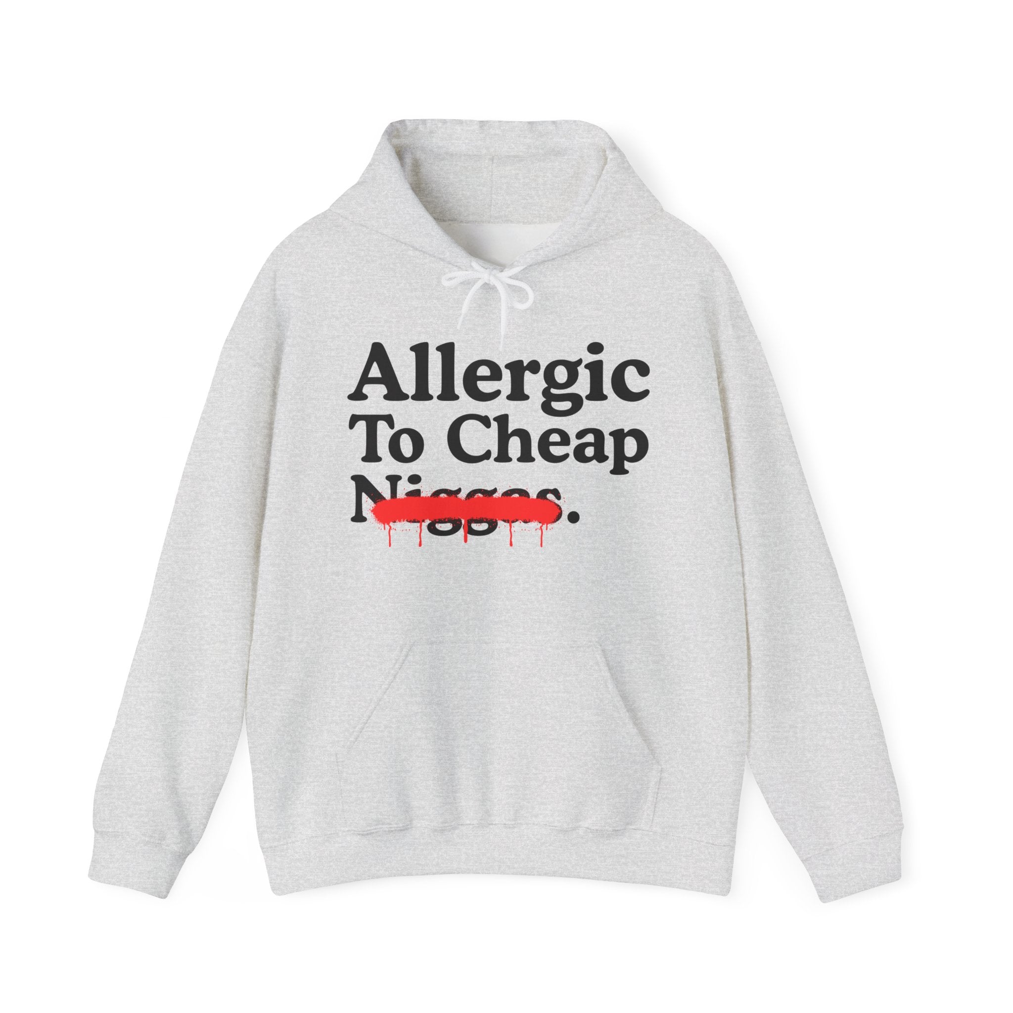Allergic To Cheap Niggas — Sarcastic Statement Hoodie