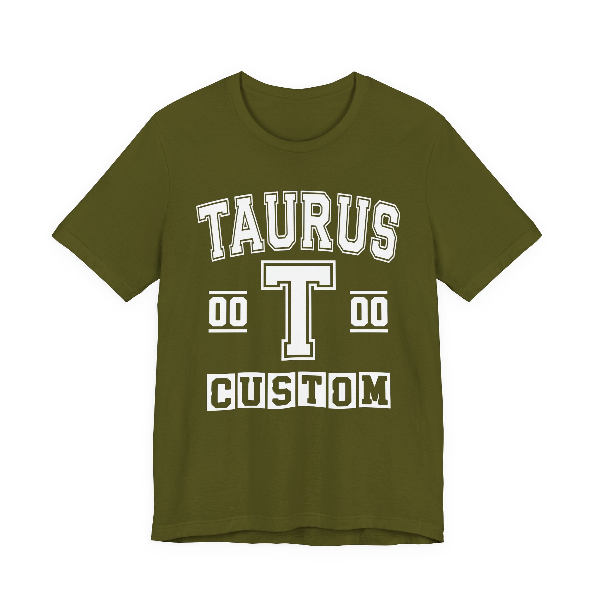 Custom Taurus Varsity Tee Shirt — Customize Birthday Day/Month/Year - Customize Season/nation/Society