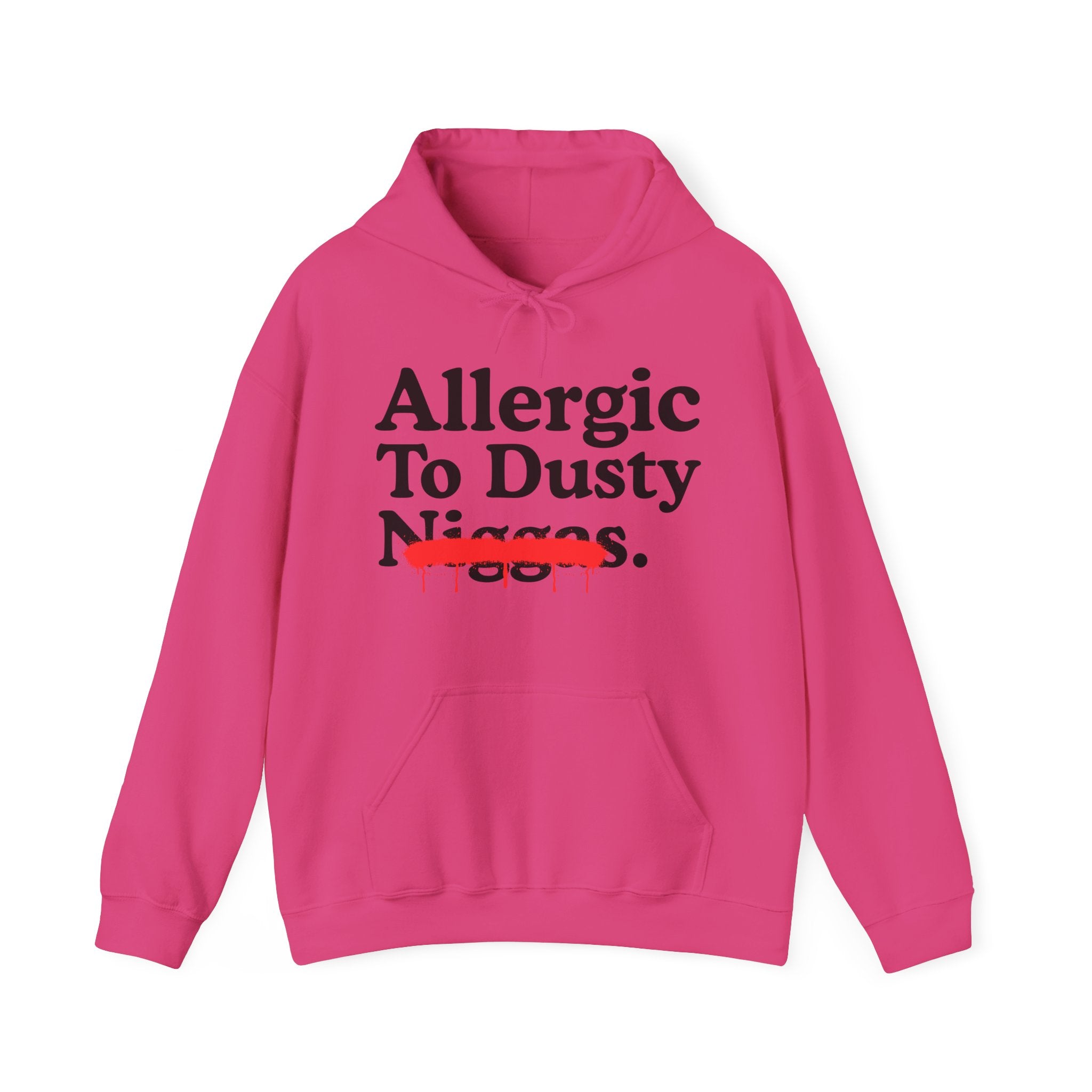 Allergic To Dusty Niggas — Sarcastic Statement Hoodie