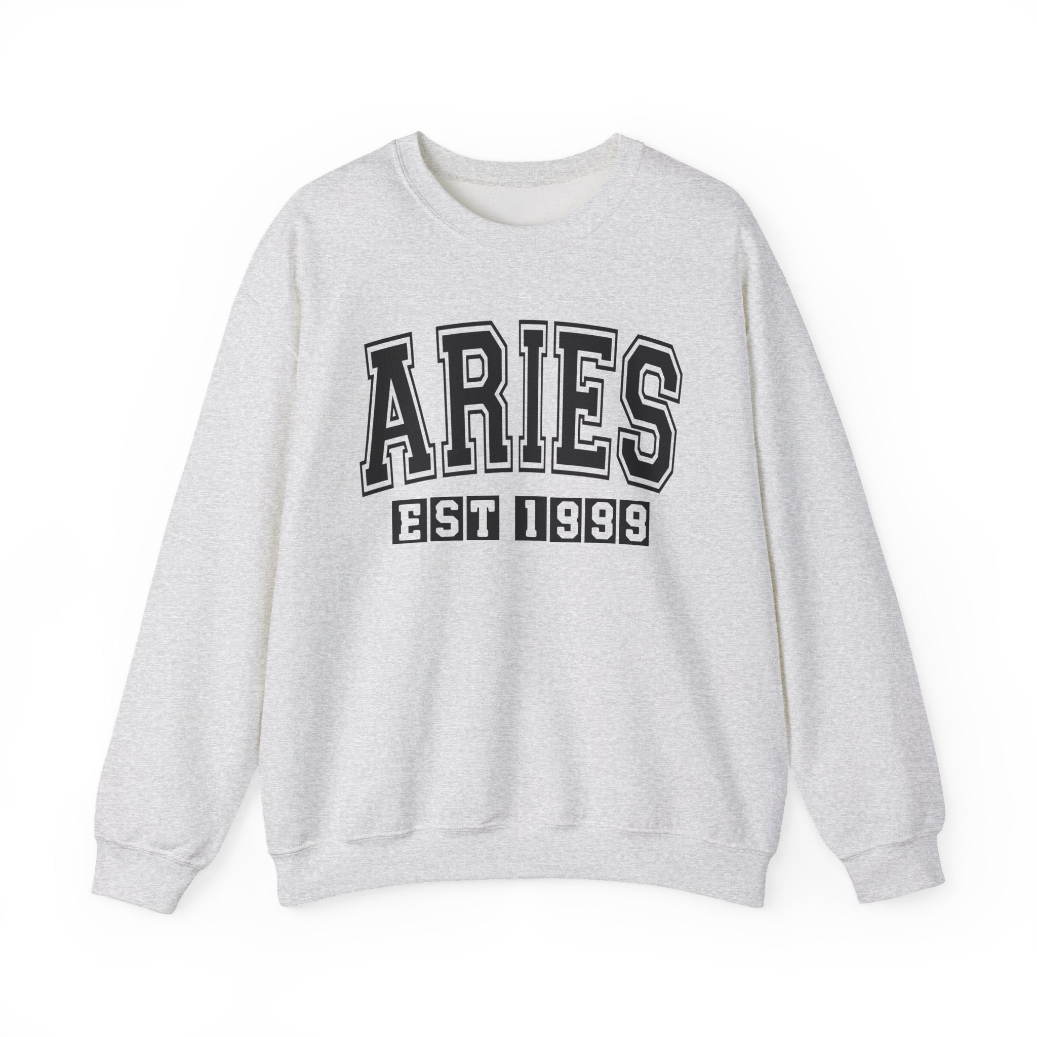 Aries (EST YEAR) Personalization — Zodiac Graphic Sweatshirt