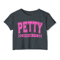 Petty Society Crop Top — Women's Festival Graphic Tee
