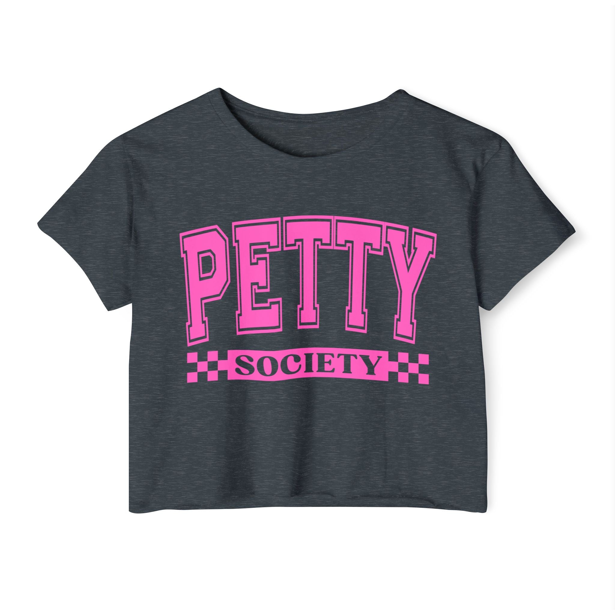 Petty Society Crop Top — Women's Festival Graphic Tee