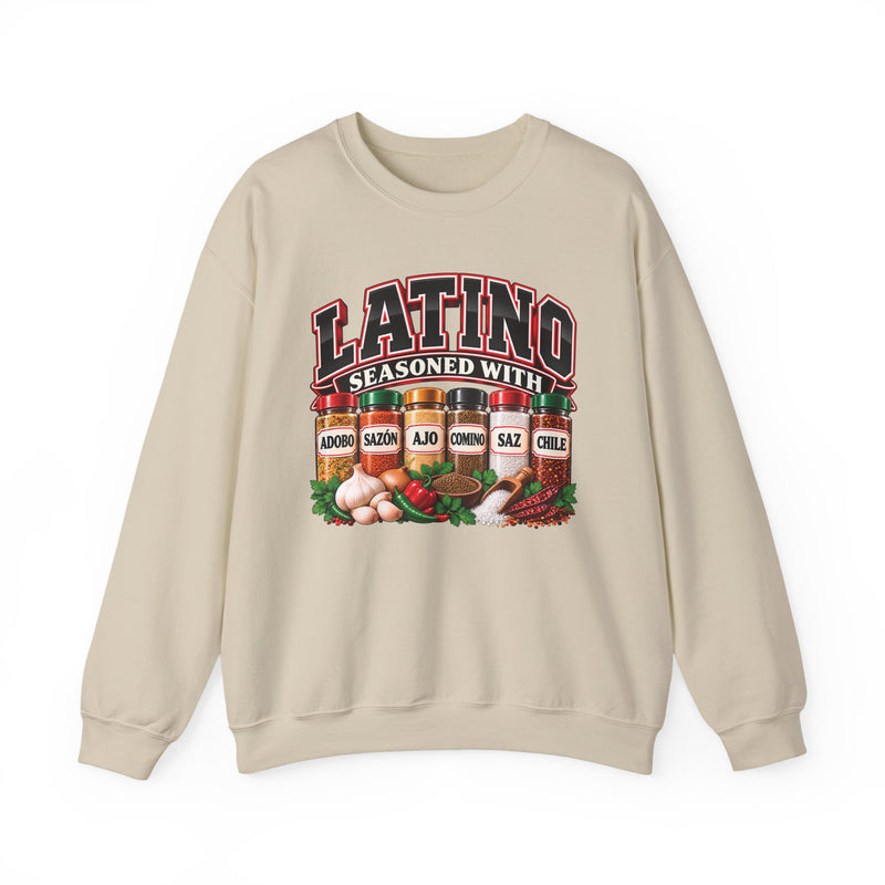 Latino Seasoned With Adobo Sazón Ajo Comino Saz Chile — Sweatshirt