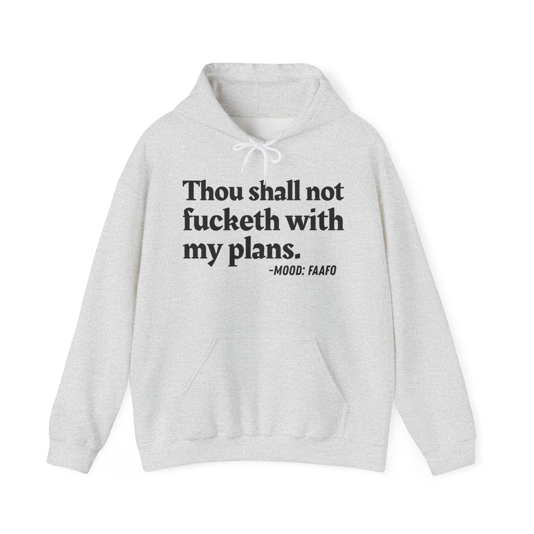 Thou Shall Not Fucketh With My Plans — Money Mood Statement Hoodie
