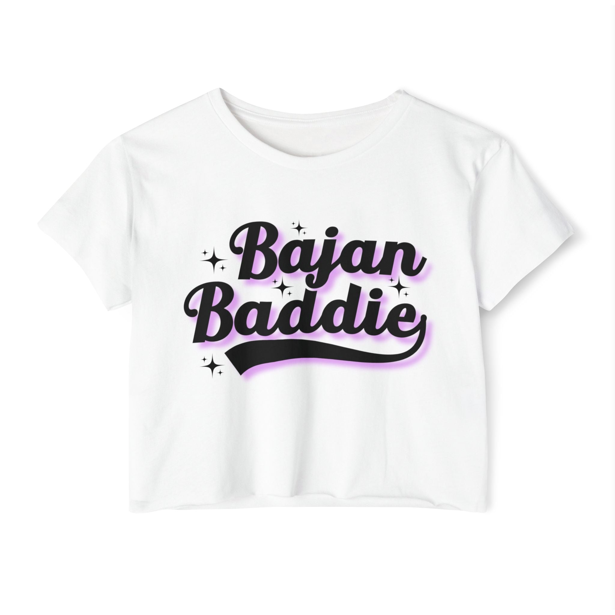 Bajan Baddie Crop Top — Women's Festival Graphic Tee
