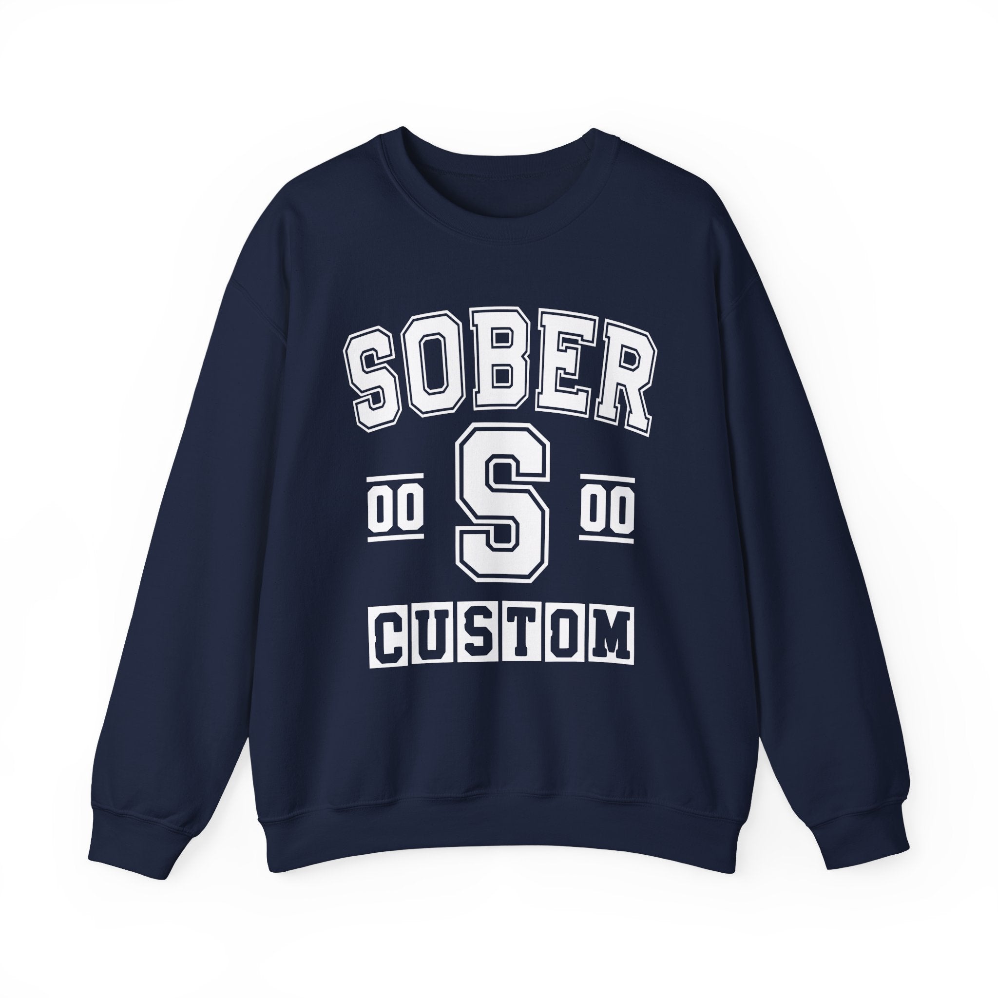 Custom Sober Varsity Sweatshirt — Customize Birthday Day/Month/Year — Customize Gemini Season/Nation