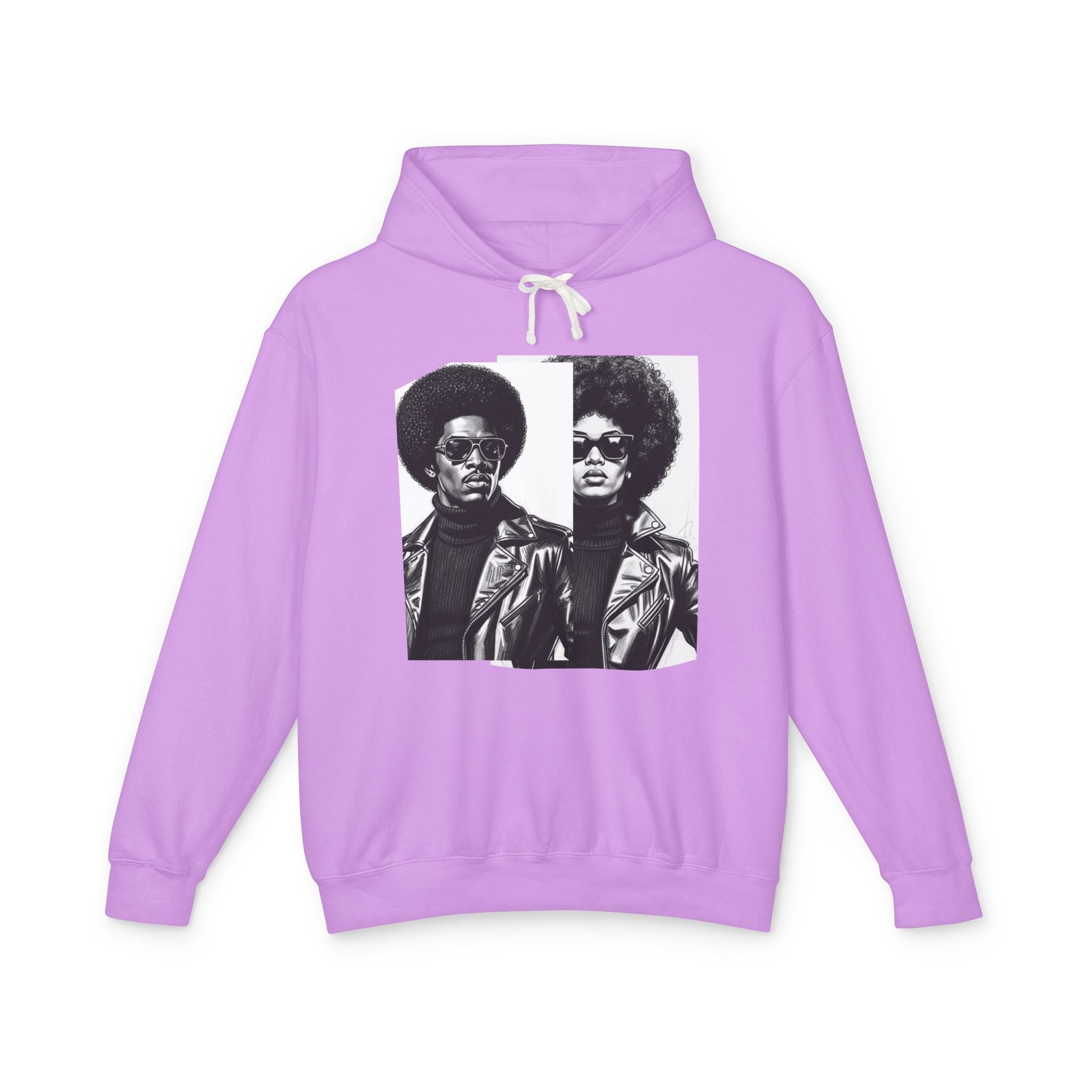 70s Black Couple Portrait - African American Pride Hoodie