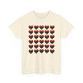 African American Hearts Pattern T‑Shirt — Black Red Green Pride Tee